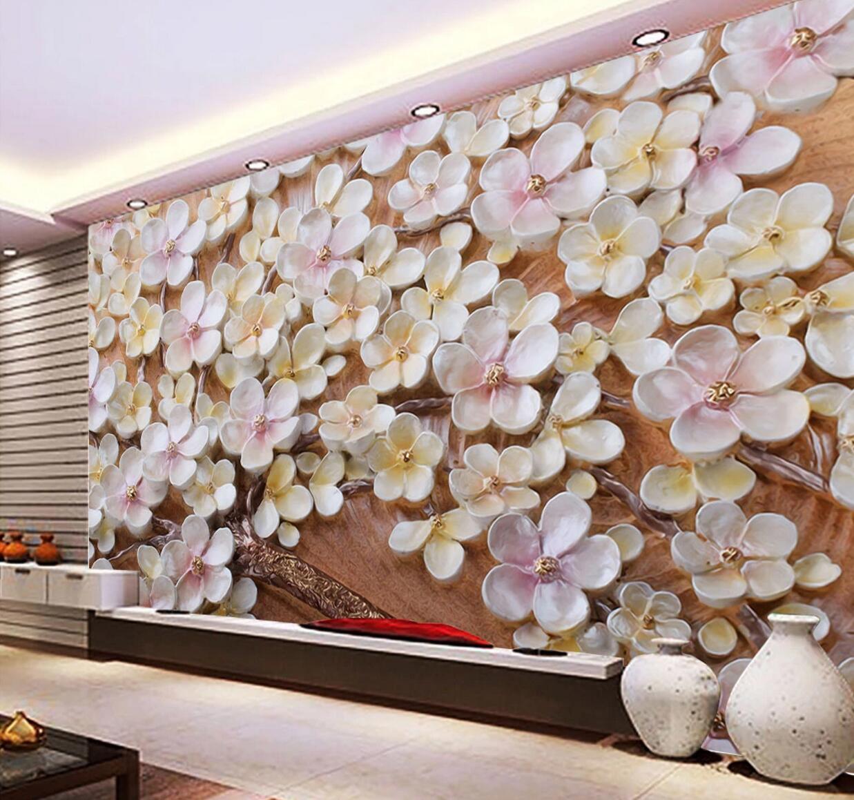 3D Plum Blossom WC635 Wall Murals