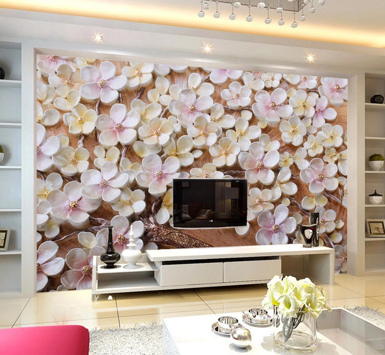 3D Plum Blossom WC635 Wall Murals