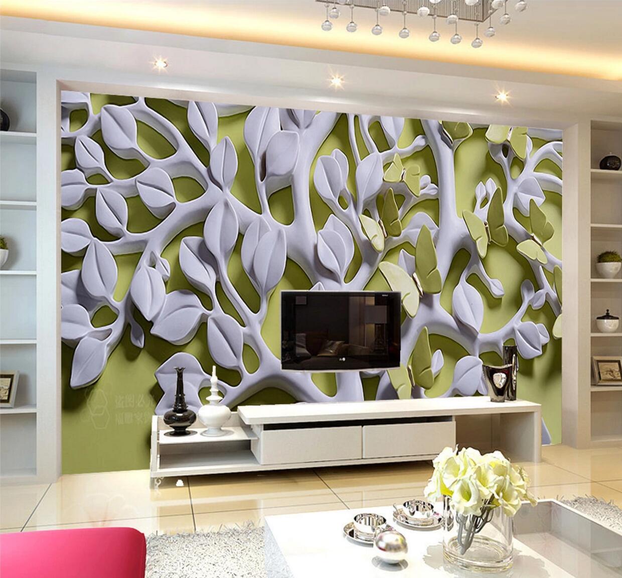 3D Rubber Tree WC580 Wall Murals