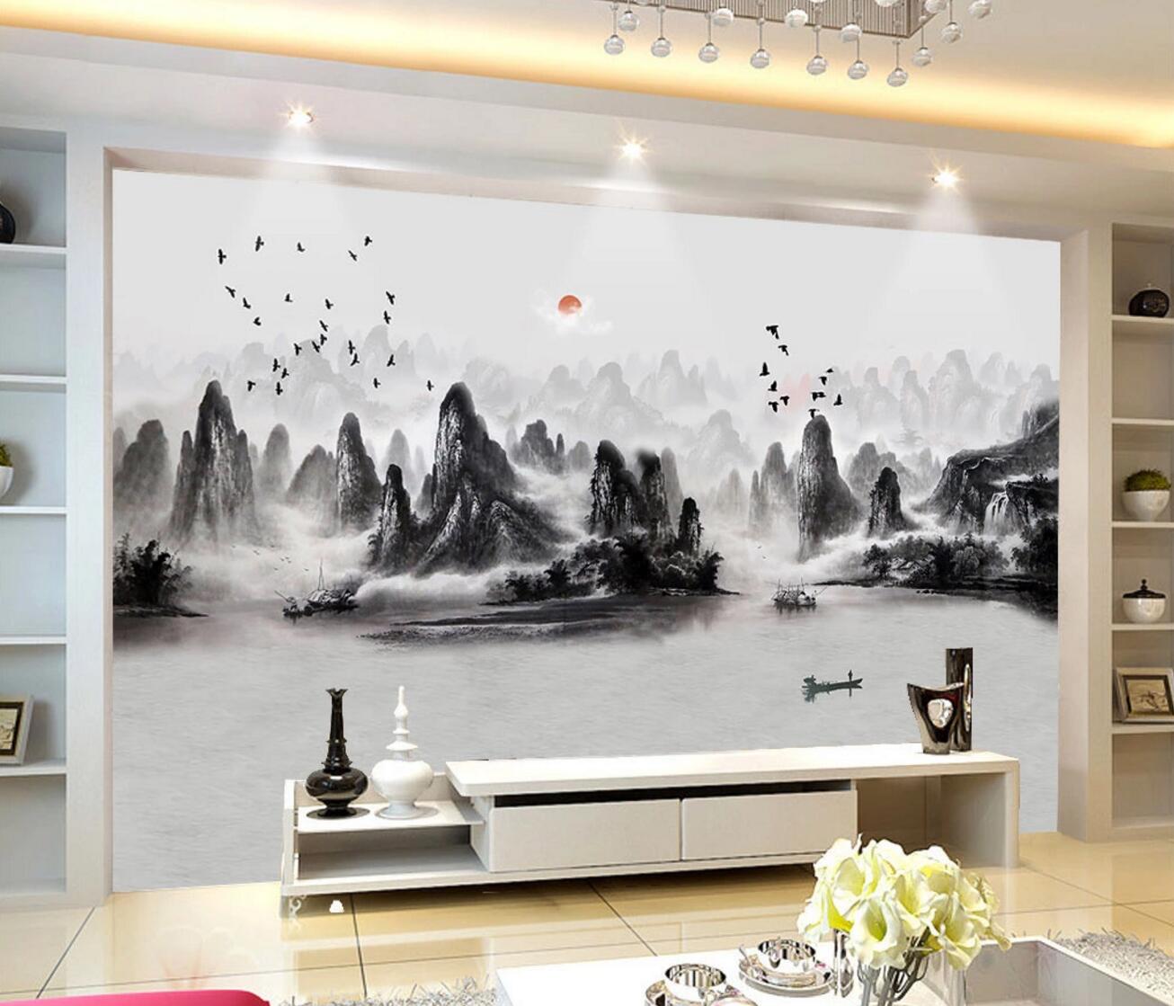 3D Canyon Lake WC1320 Wall Murals