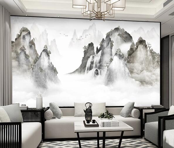 3D Big Mountain WC1746 Wall Murals