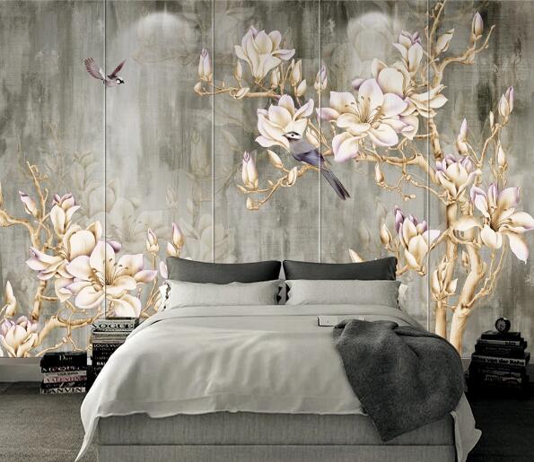 3D Blooming Bird WC1621 Wall Murals