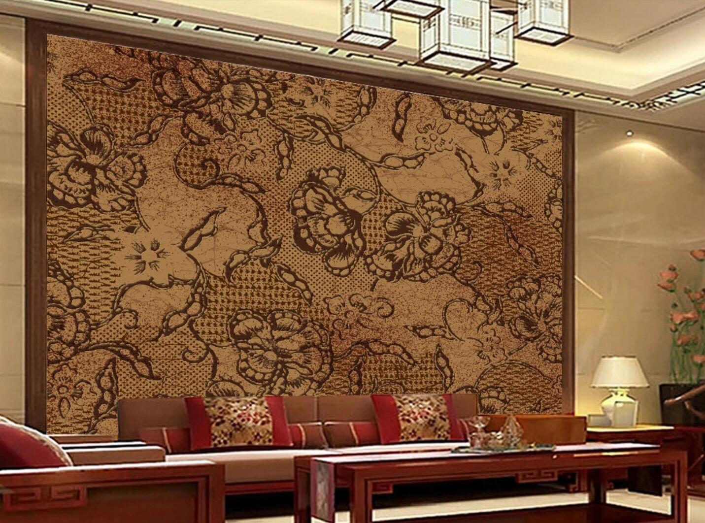 3D Flower Pattern WC124 Wall Murals