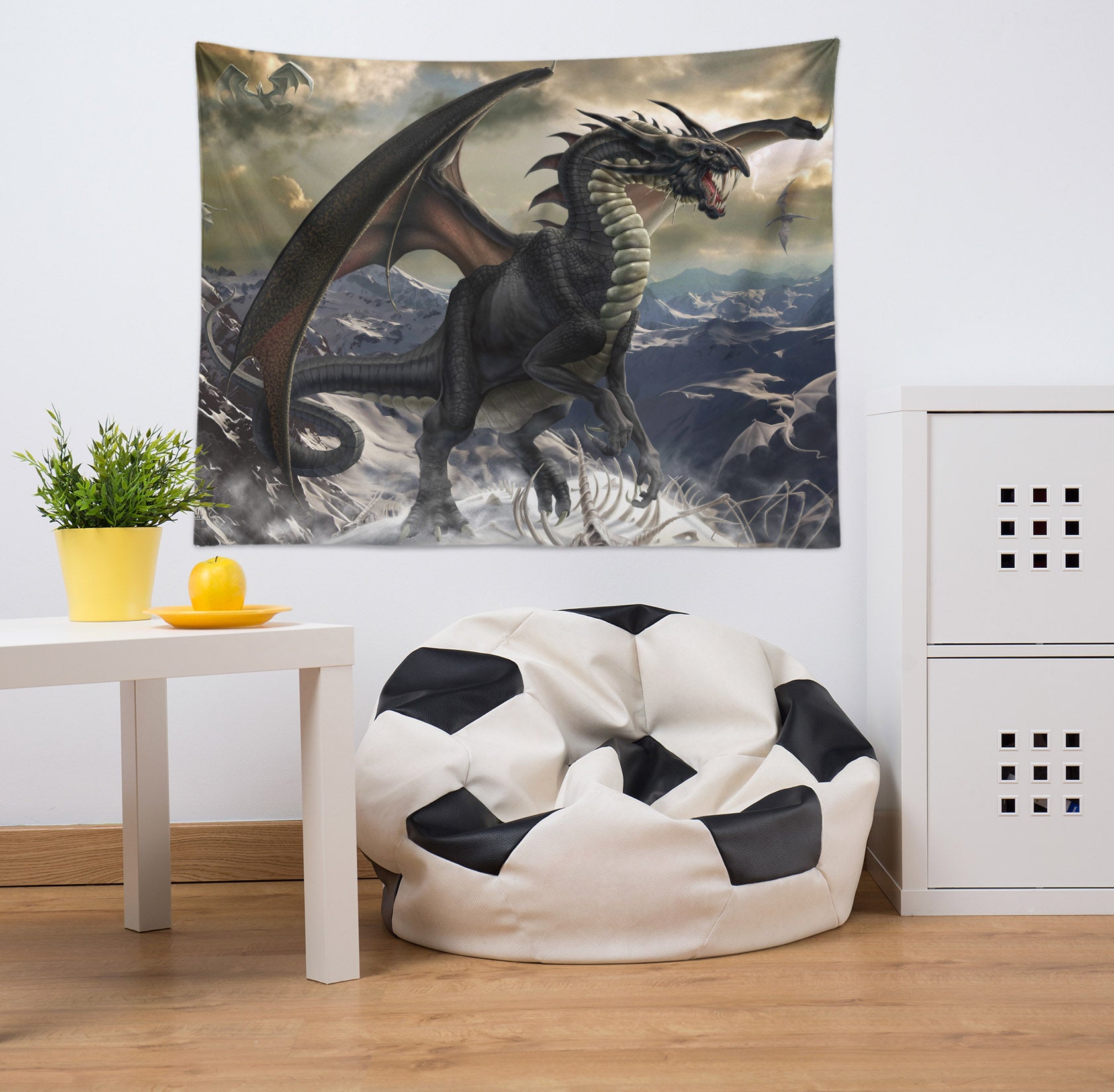 3D Flying Dragon 121192 Tom Wood Tapestry Hanging Cloth Hang