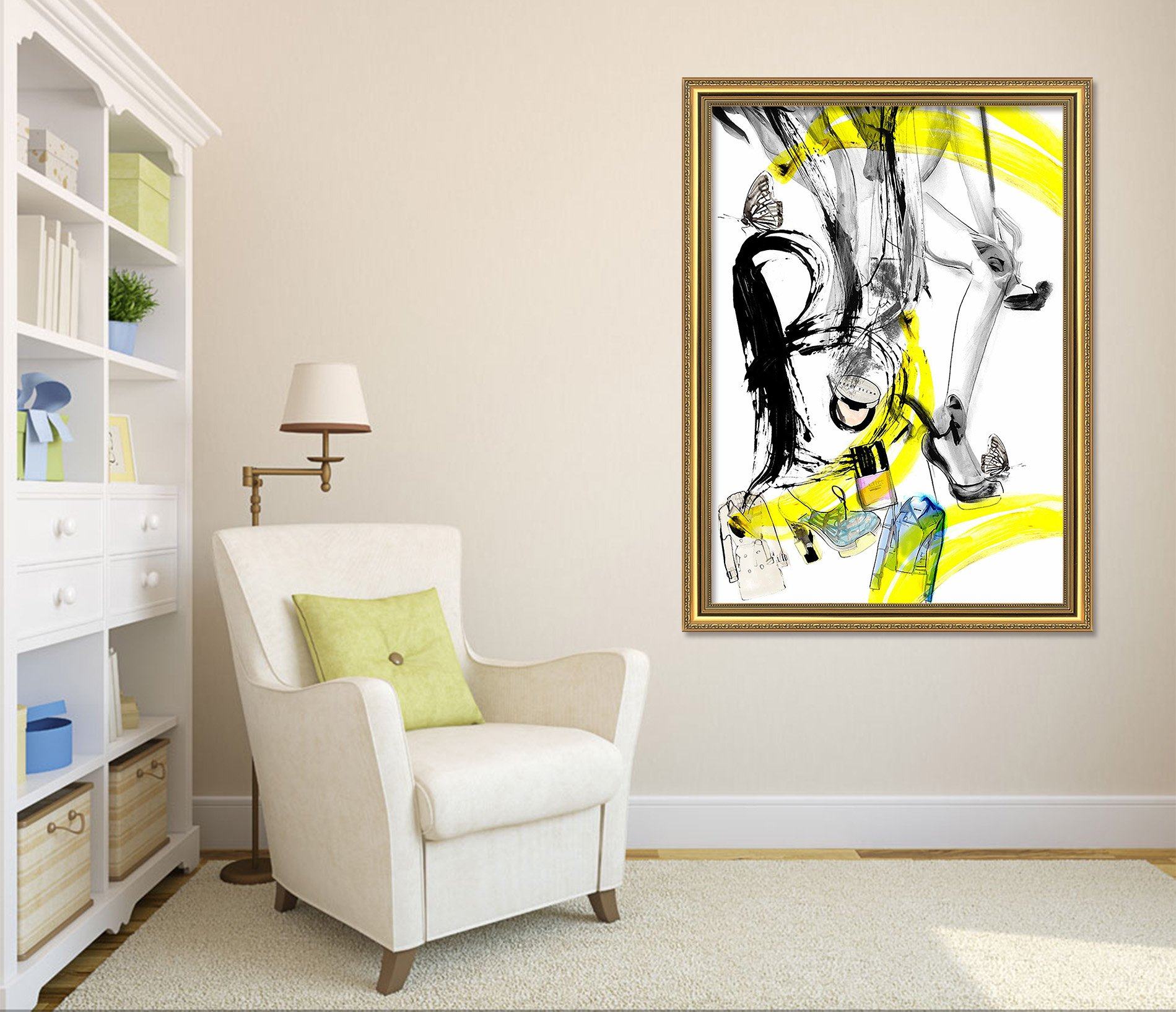 3D Graffiti Ink 083 Fake Framed Print Painting Wallpaper AJ Creativity Home 