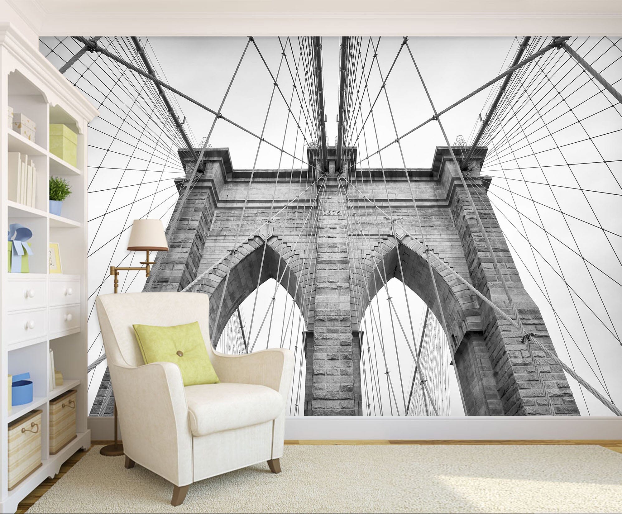 3D New York Bridge 022 Wall Murals Wallpaper AJ Wallpaper 2 