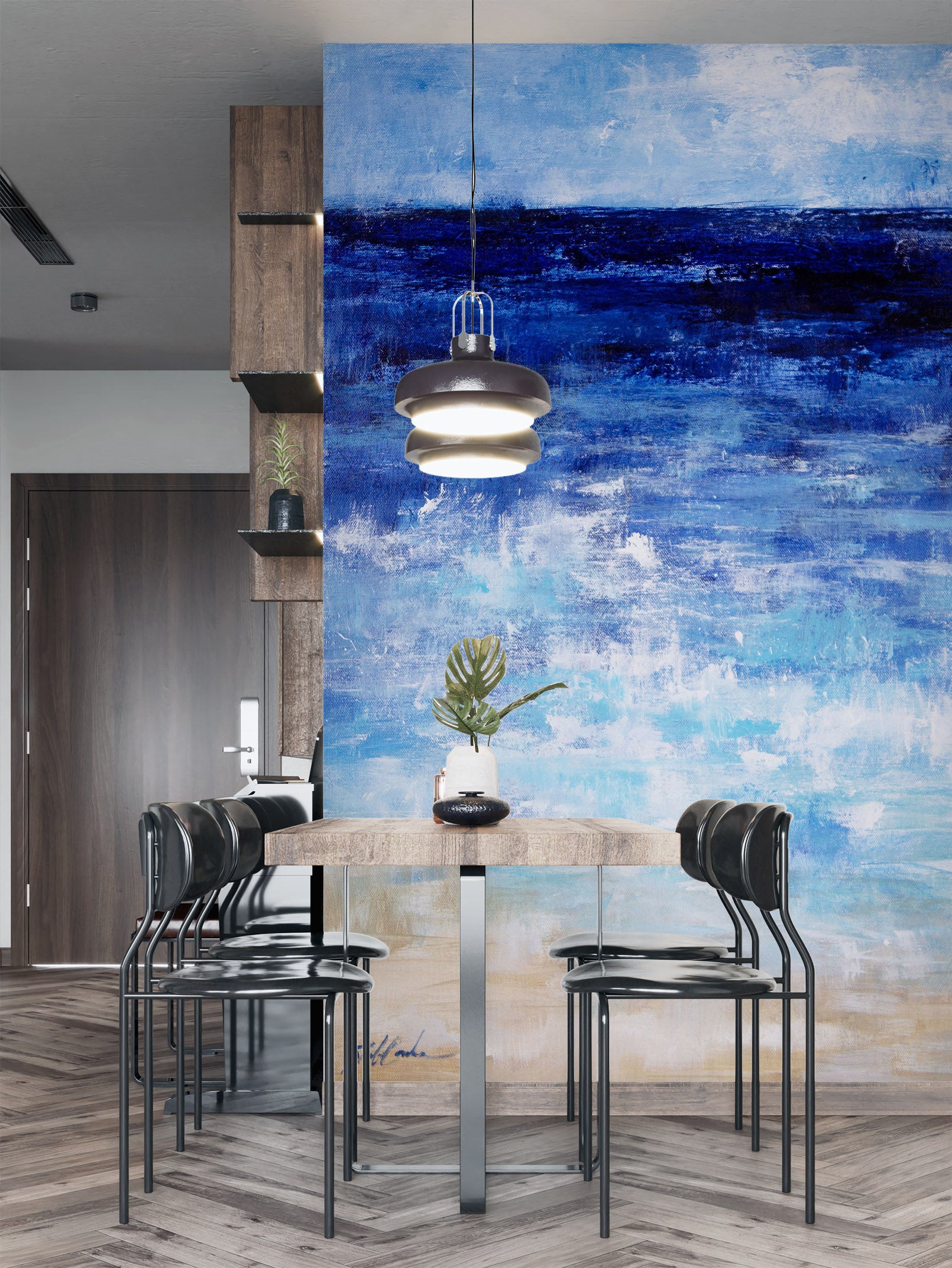 3D Ocean Blue 3139 Debi Coules Wall Mural Wall Murals