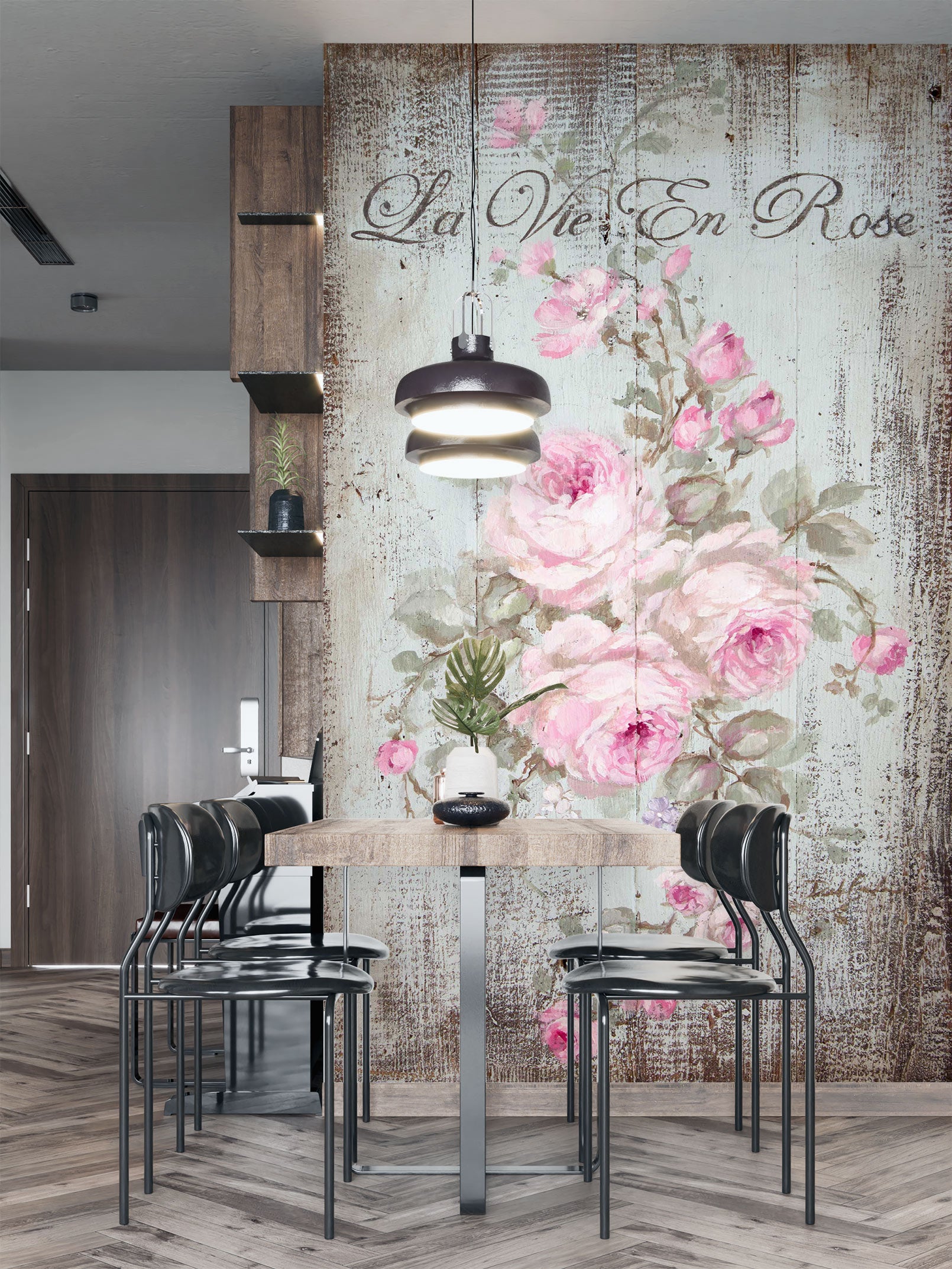 3D Flowers Branch 4023 Debi Coules Wall Mural Wall Murals