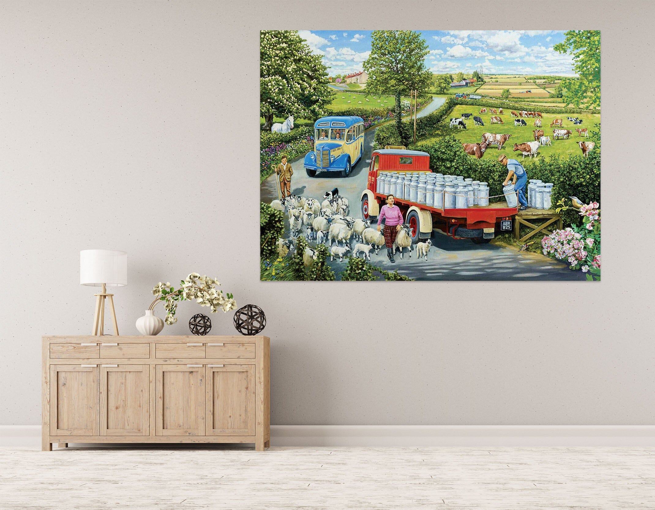 3D The Country Bus 069 Trevor Mitchell Wall Sticker Wallpaper AJ Wallpaper 2 