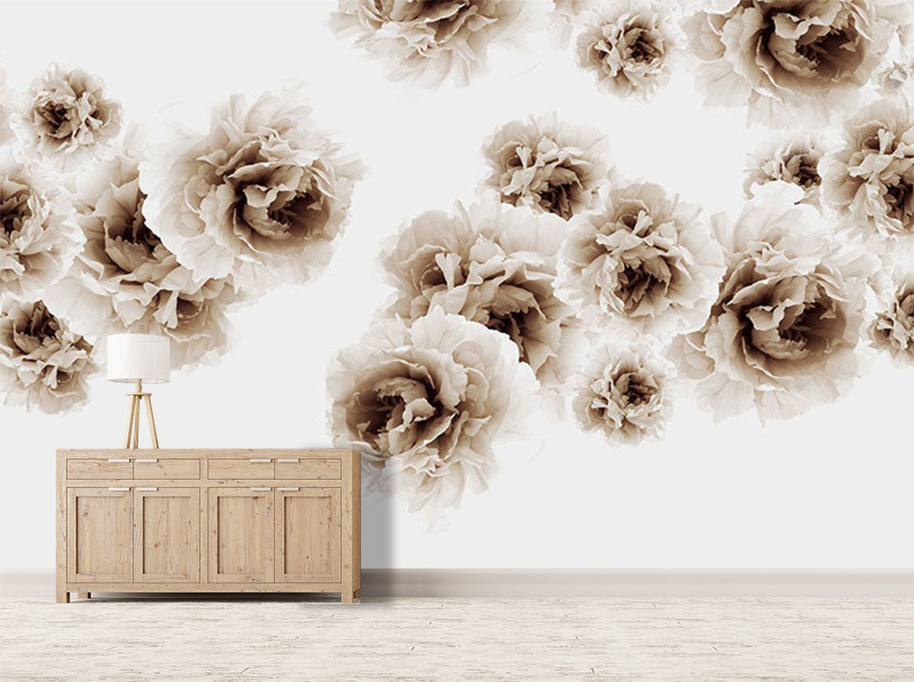 3D White Rose WC413 Wall Murals