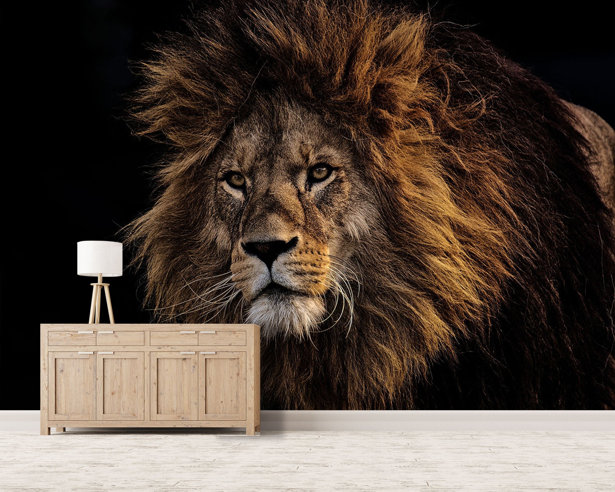 3D Lion Leader 165 Wall Murals