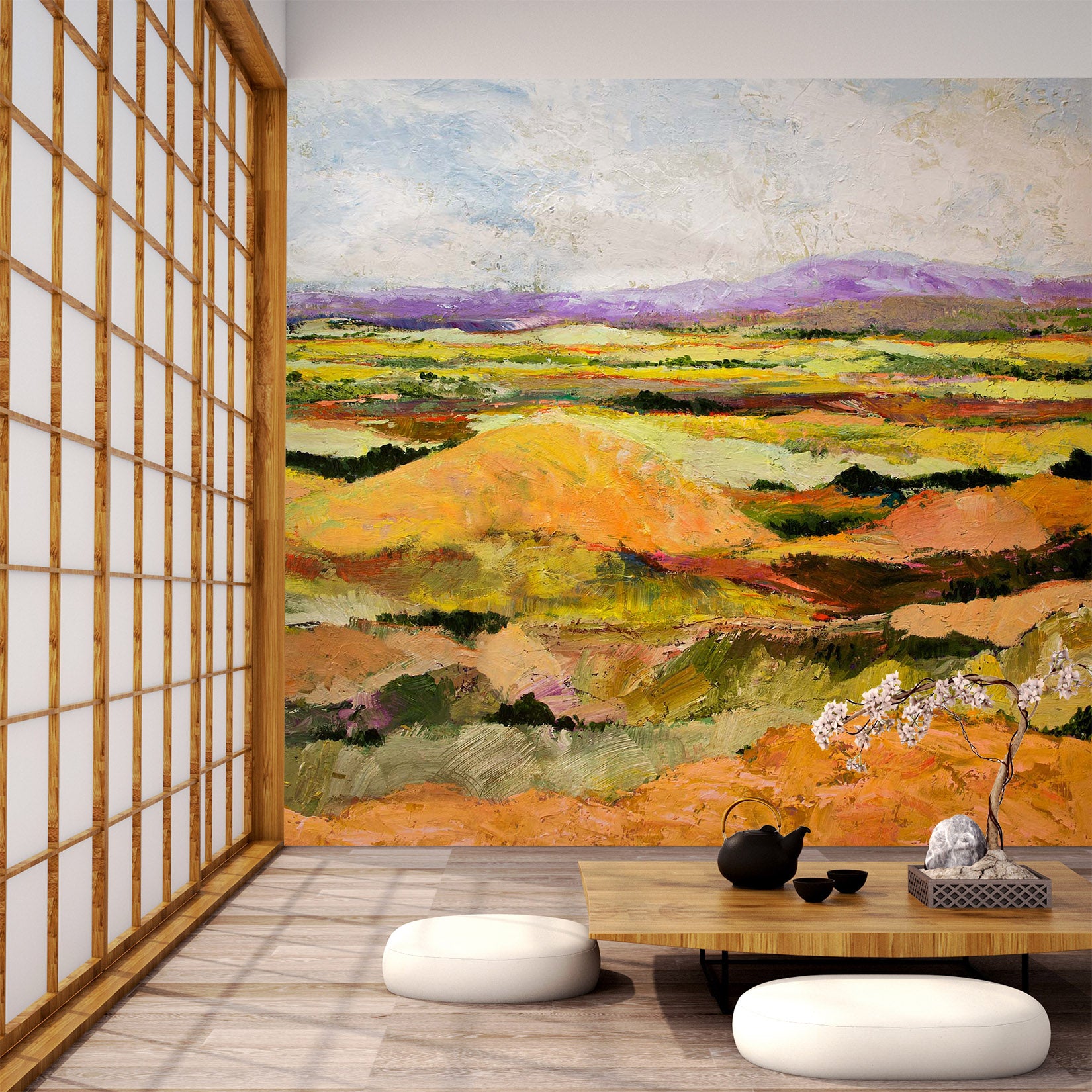 3D Golden Steppe 181 Allan P. Friedlander Wall Mural Wall Murals