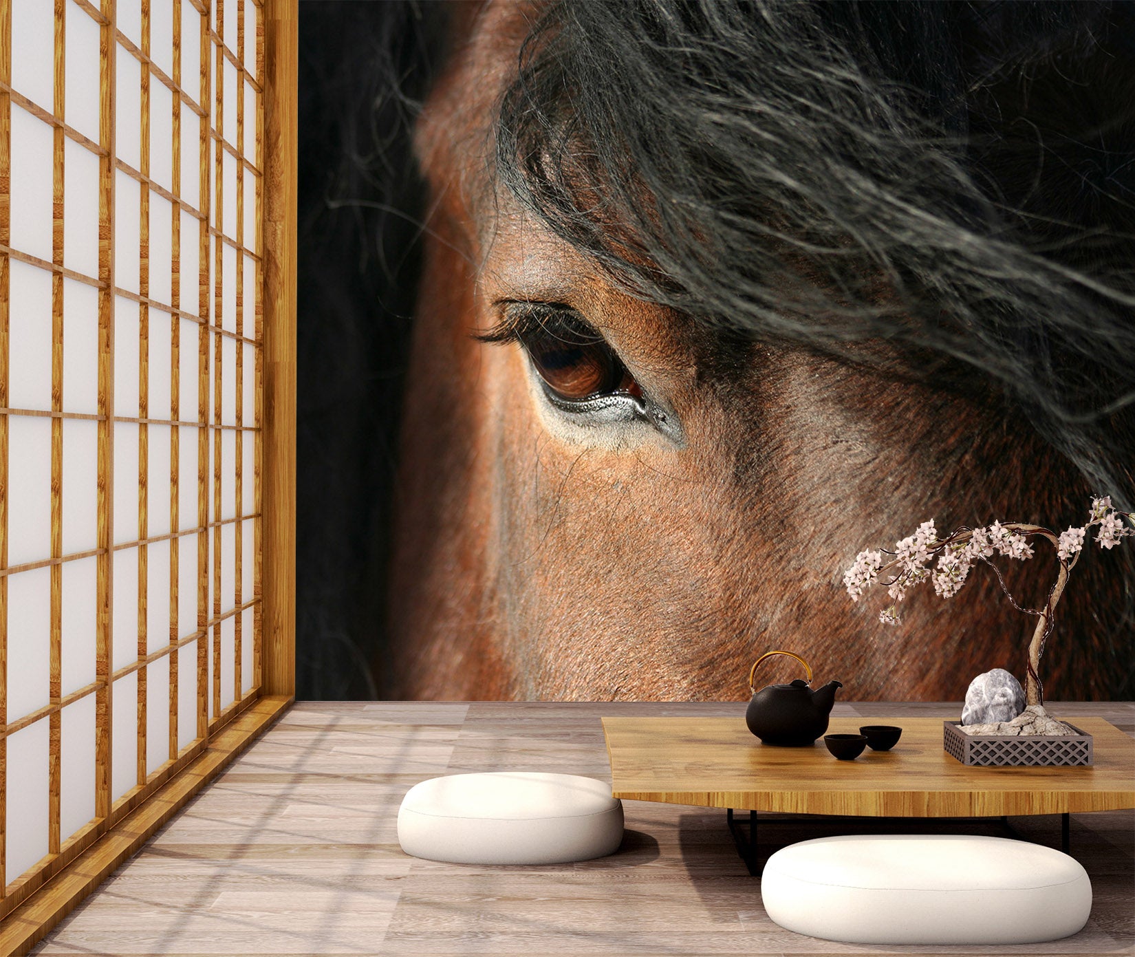 3D Horse Eye 177 Wall Murals