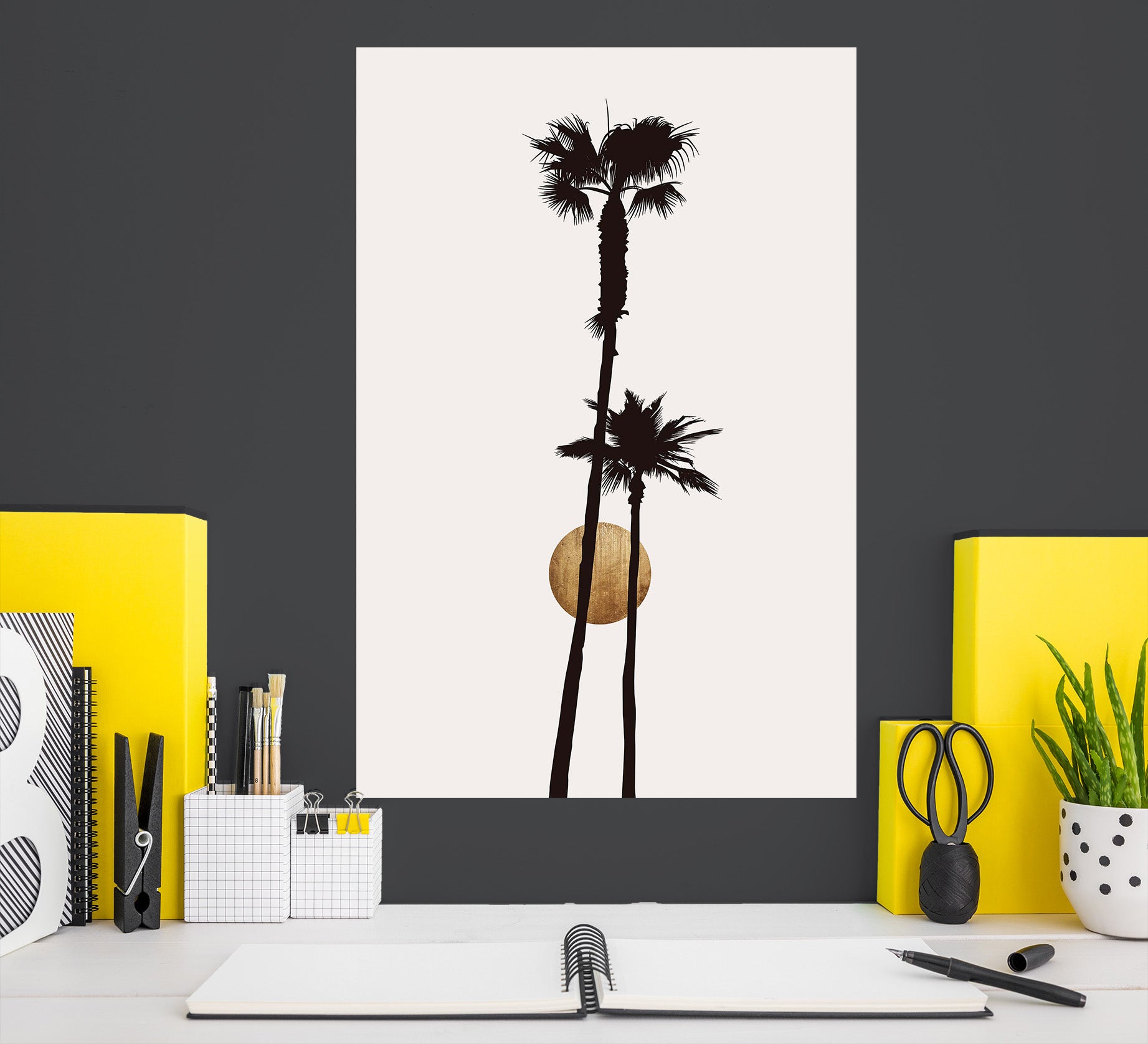 3D Coconut Tree 193 Boris Draschoff Wall Sticker