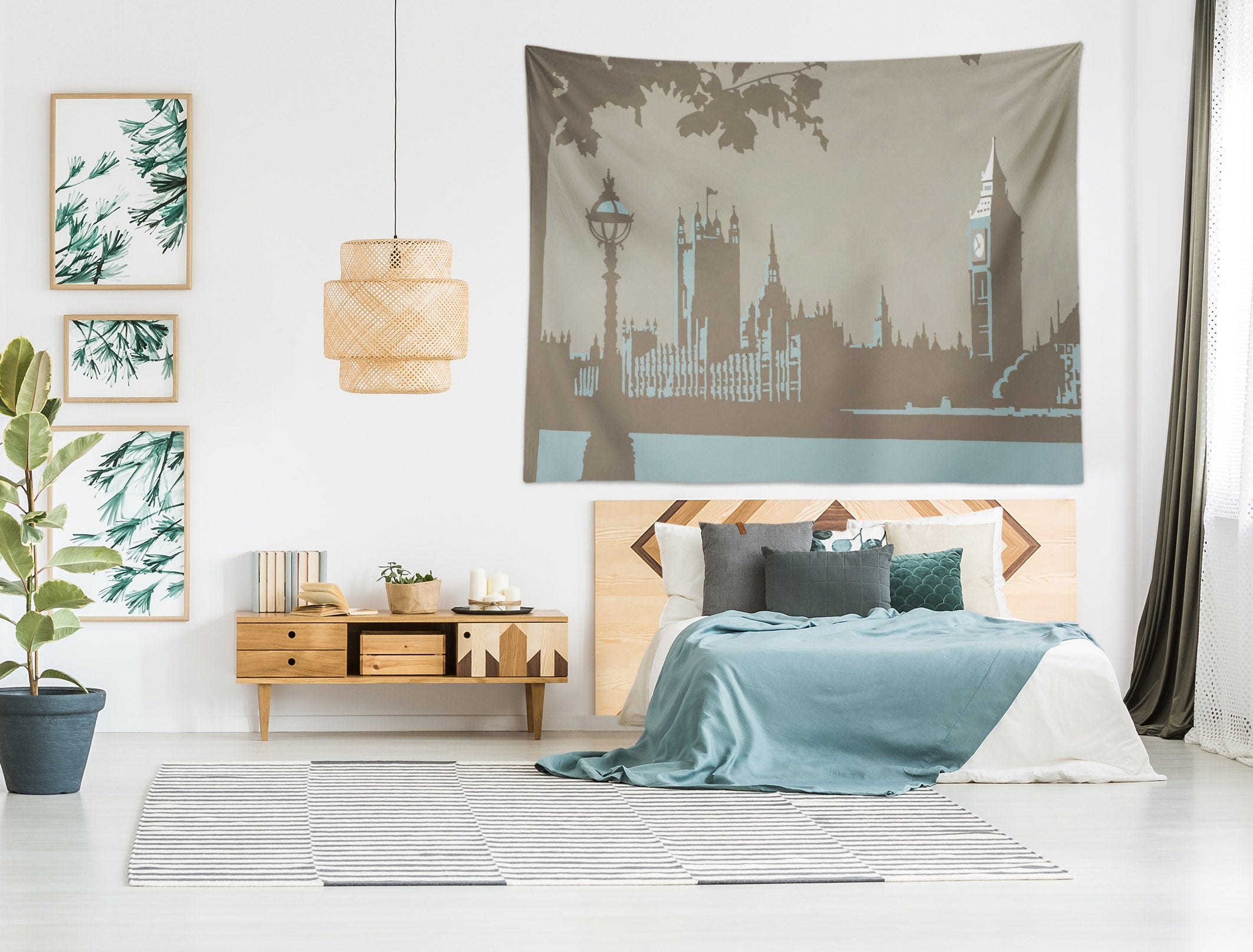 3D London Architecture 1019 Steve Read Tapestry Hanging Cloth Hang