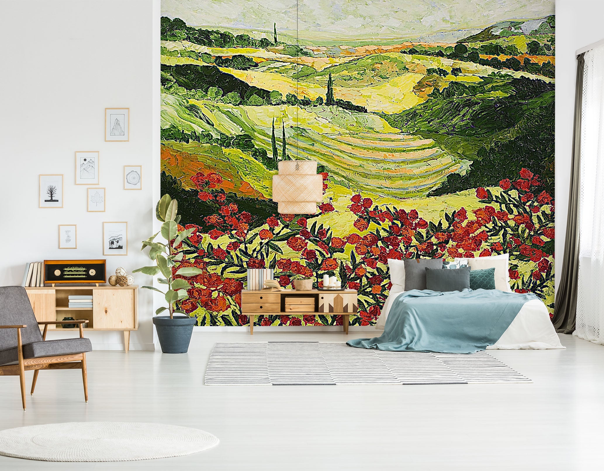 3D Field Flowers 122 Allan P. Friedlander Wall Mural Wall Murals