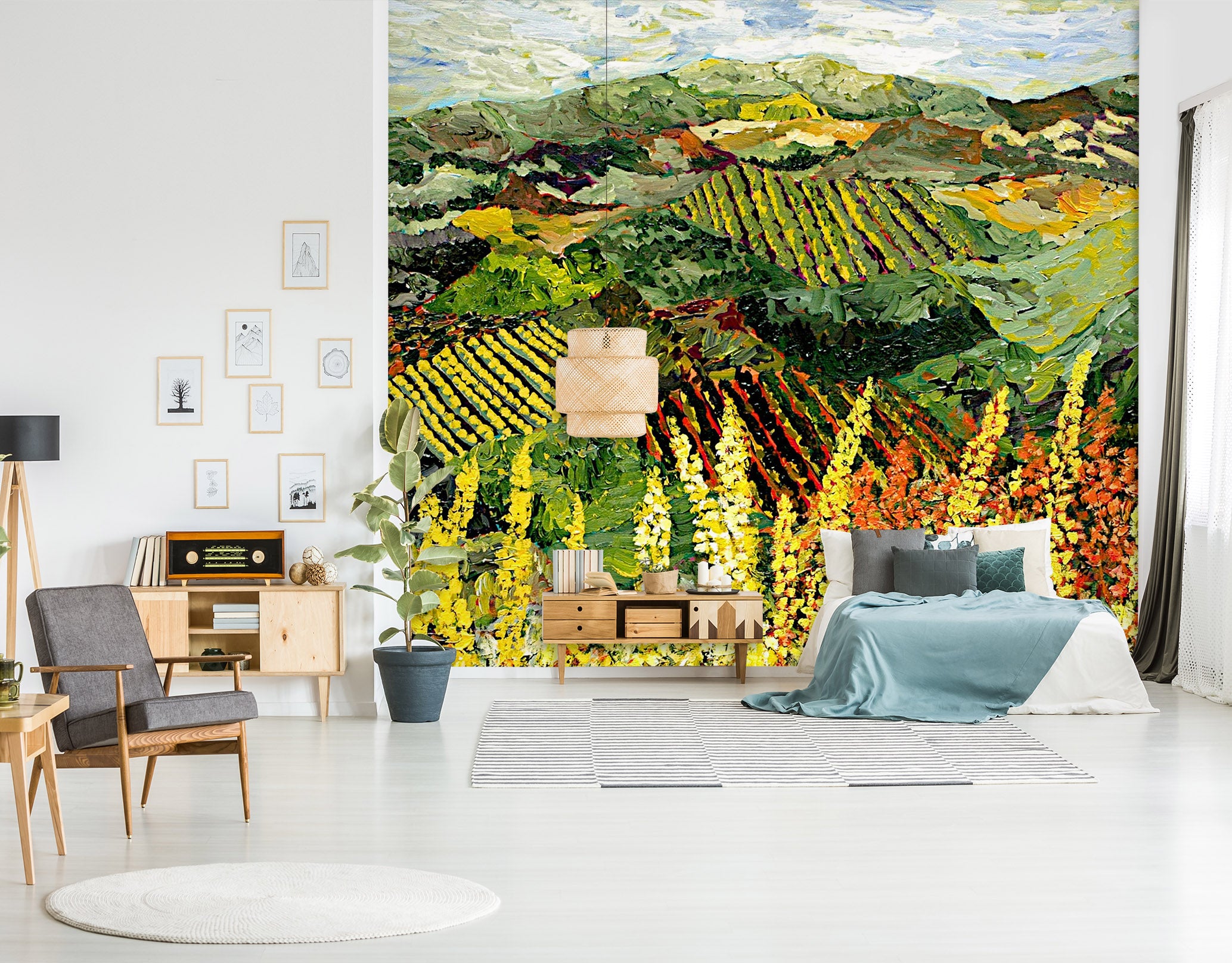 3D Summer Garden 129 Allan P. Friedlander Wall Mural Wall Murals