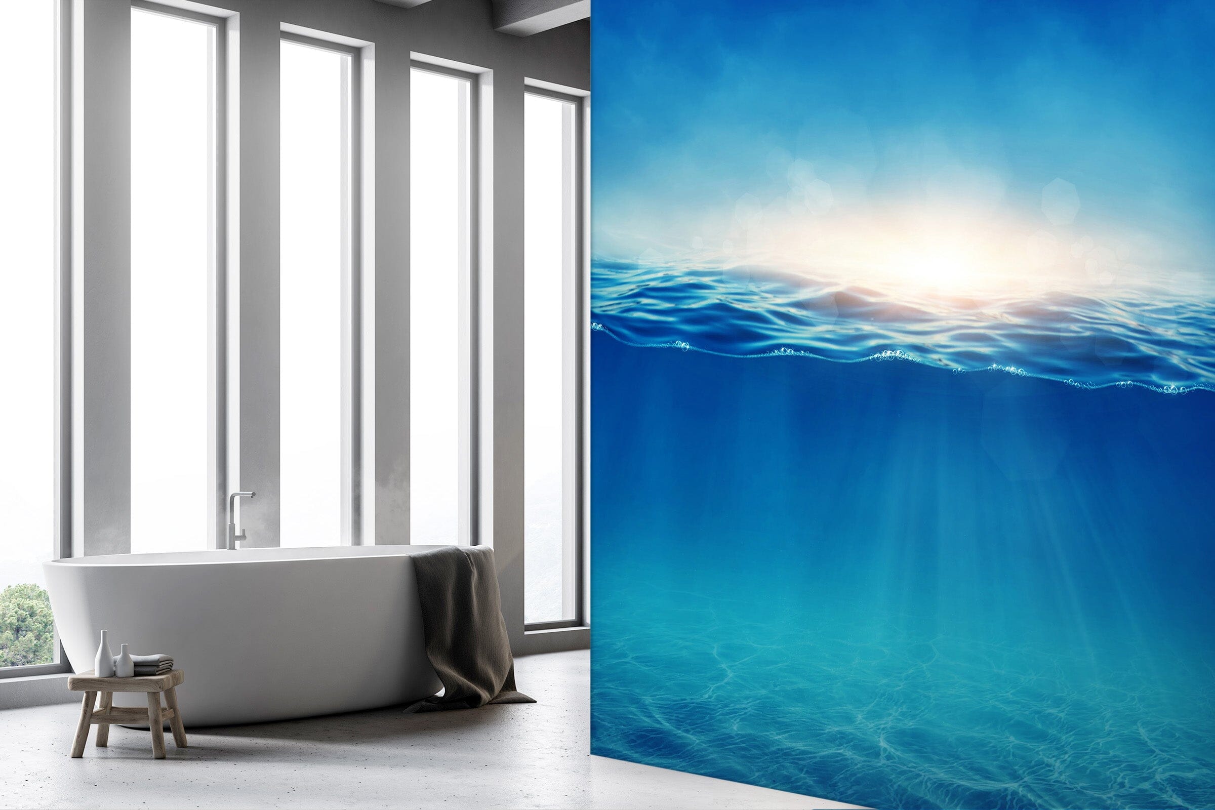 3D Sea Surface Water 092 Wall Murals Wallpaper AJ Wallpaper 2 