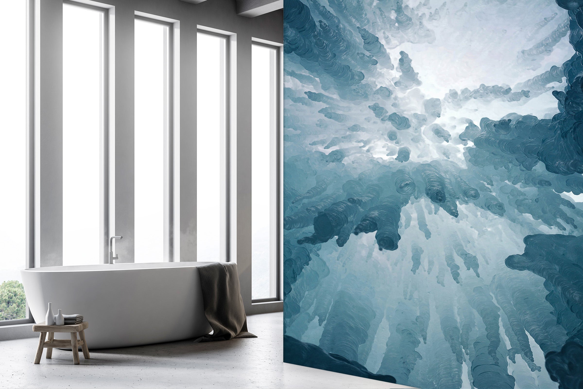 3D Sun Glacier 1635 Wall Murals