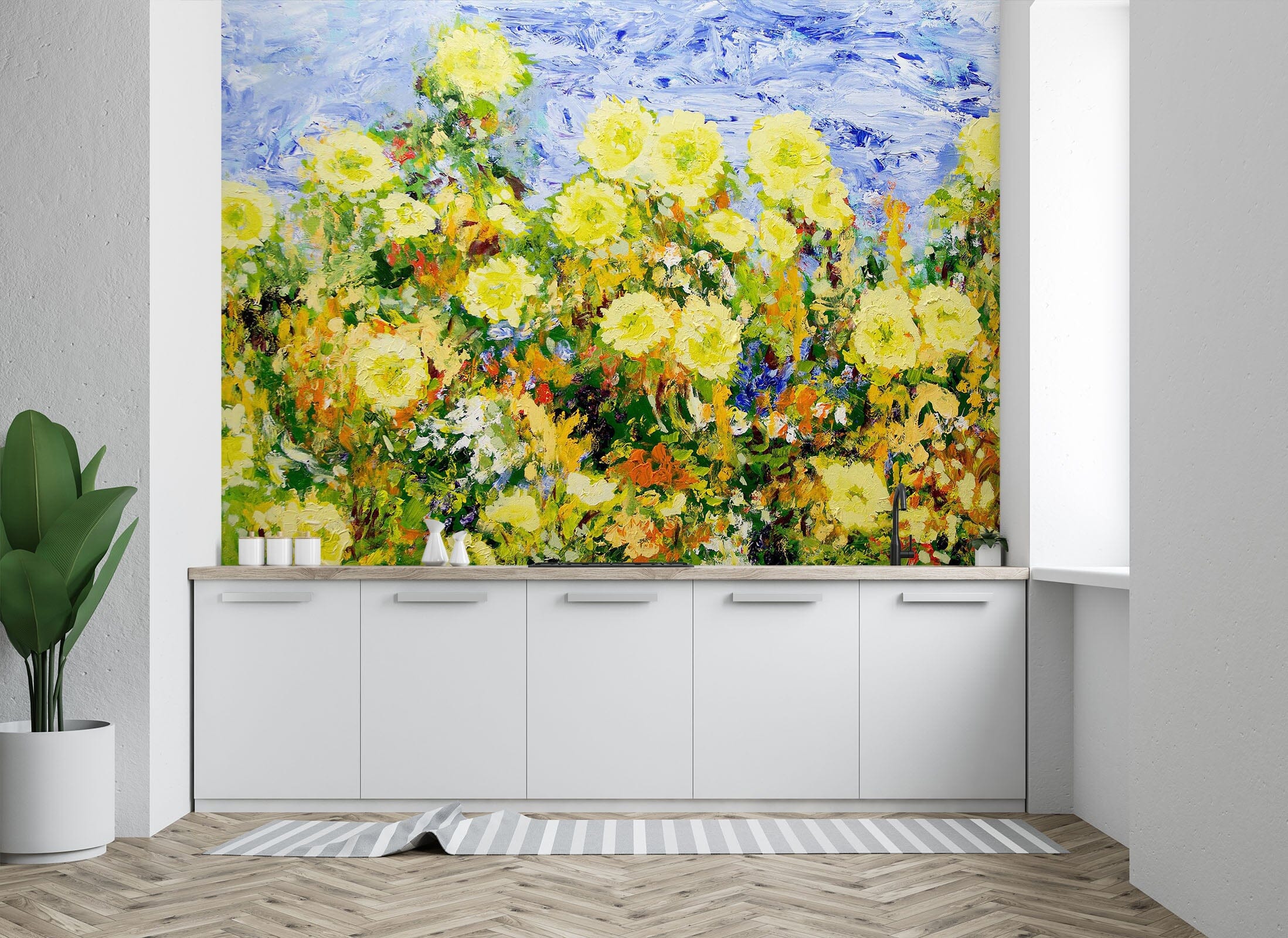 3D Summer Chrysanthemum 116 Allan P. Friedlander Wall Mural Wall Murals Wallpaper AJ Wallpaper 2 