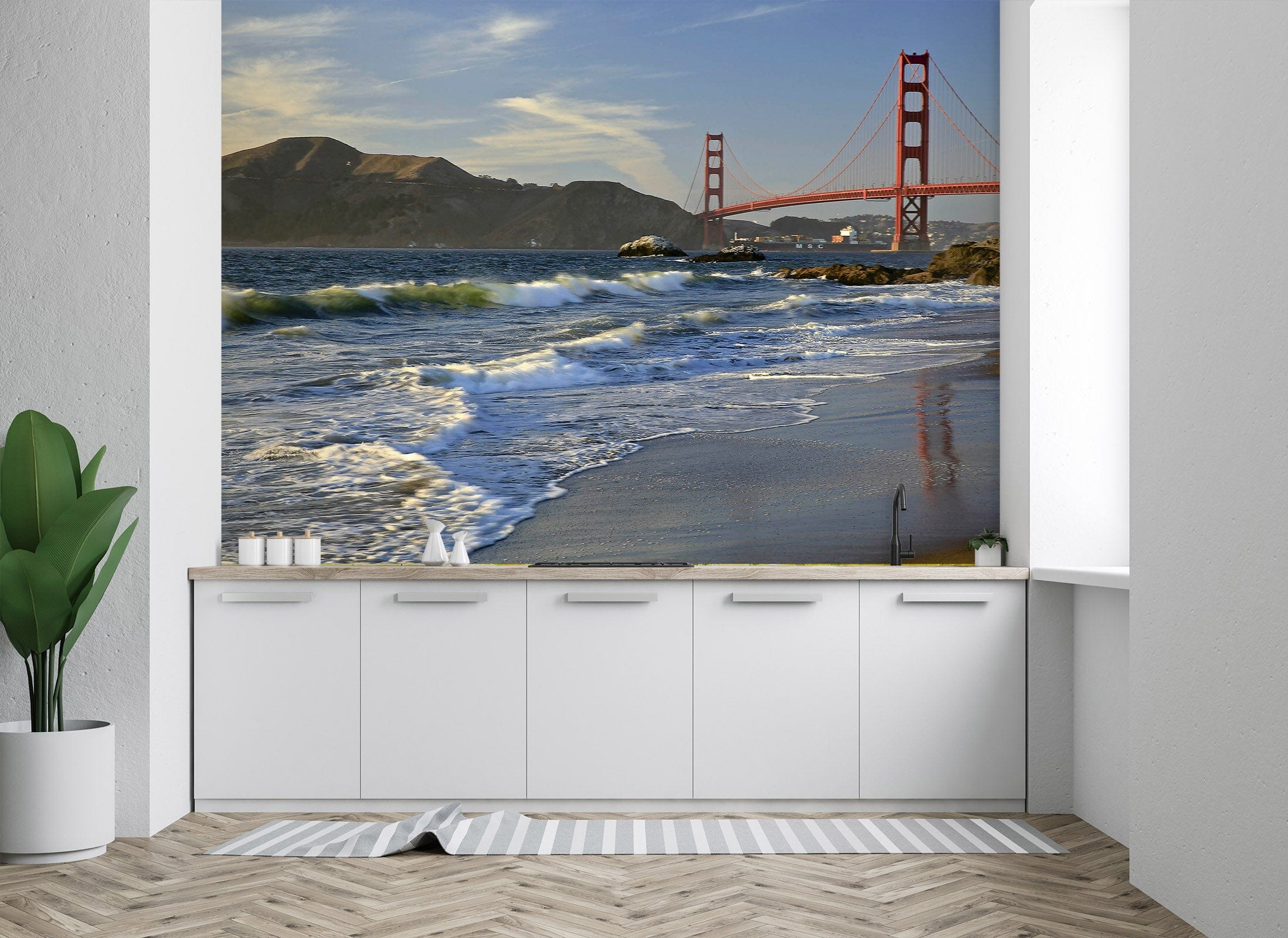 3D Golden Gate Bridge Sunset 108 Kathy Barefield Wall Mural Wall Murals Wallpaper AJ Wallpaper 2 