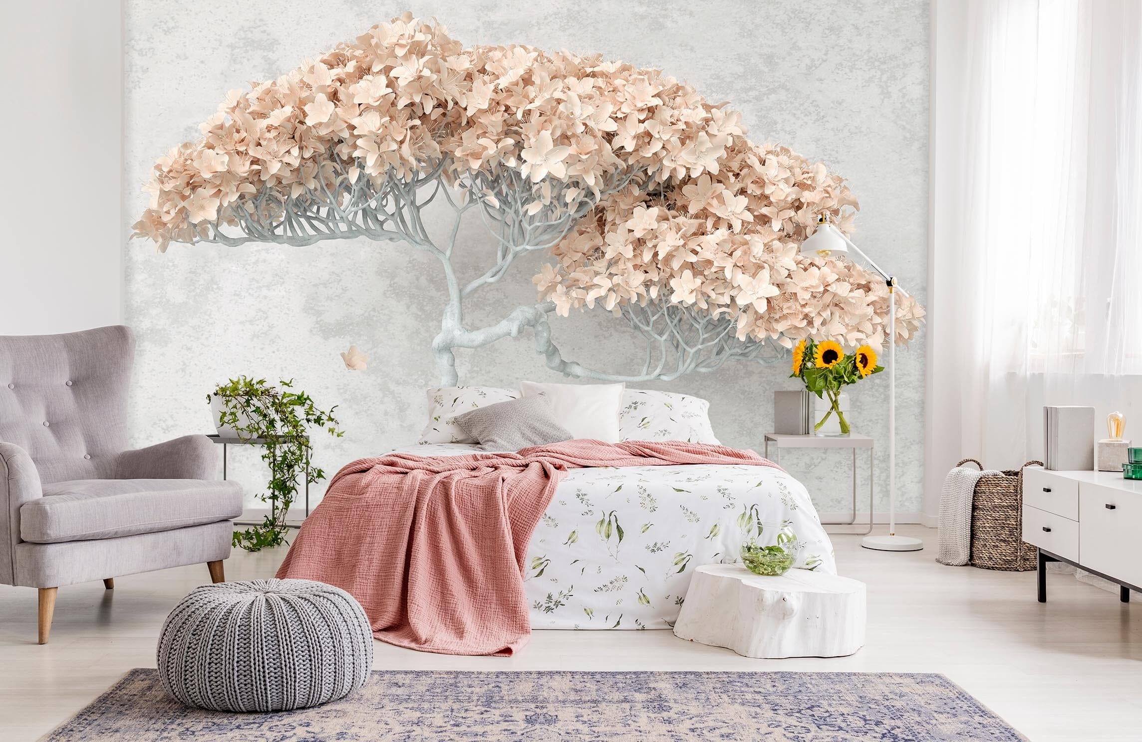 3D Carving Tree 117 Wall Murals Wallpaper AJ Wallpaper 2 