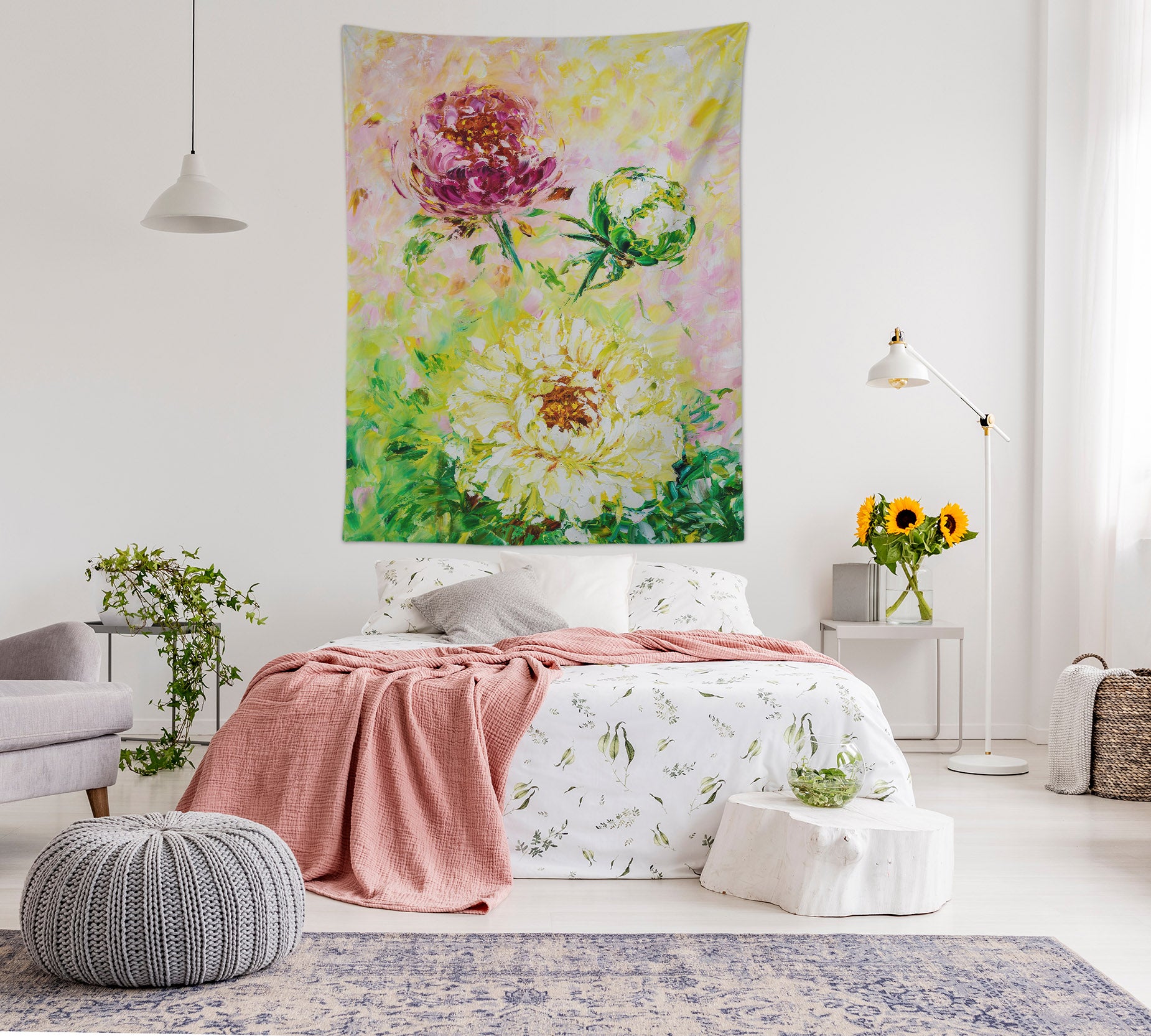 3D Chrysanthemum 3670 Skromova Marina Tapestry Hanging Cloth Hang