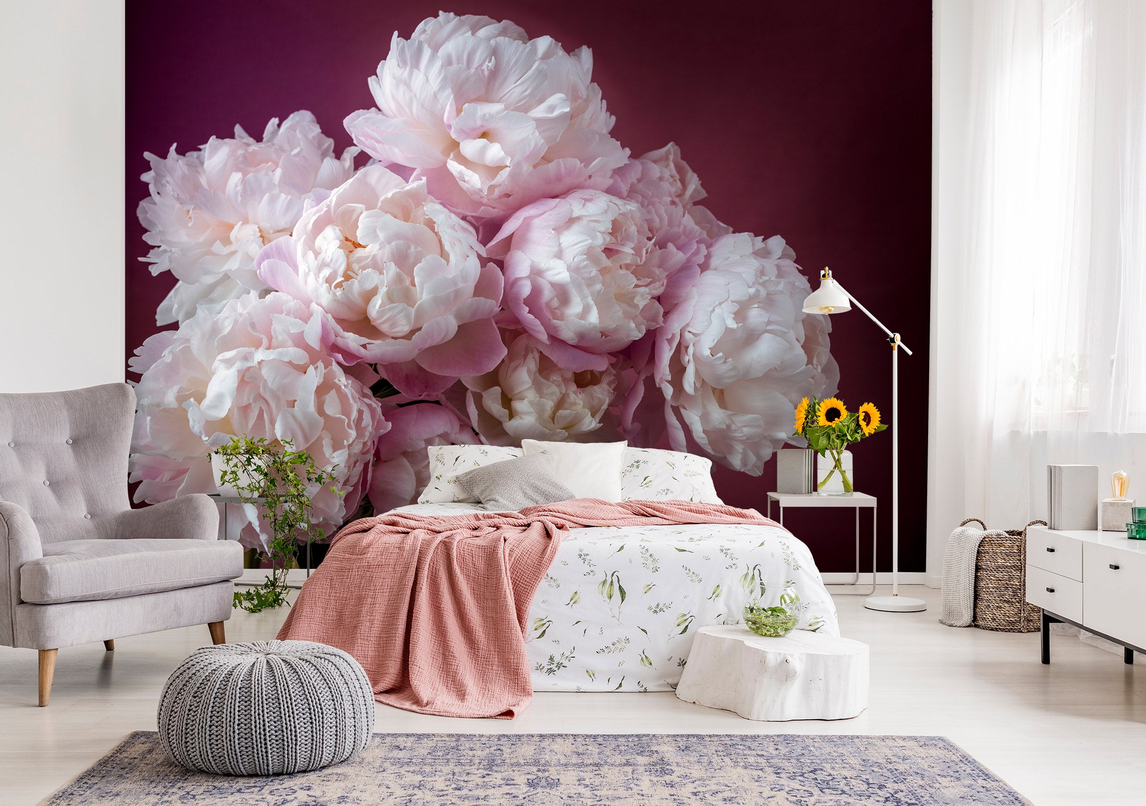 3D Pink Flower 6223 Assaf Frank Wall Mural Wall Murals