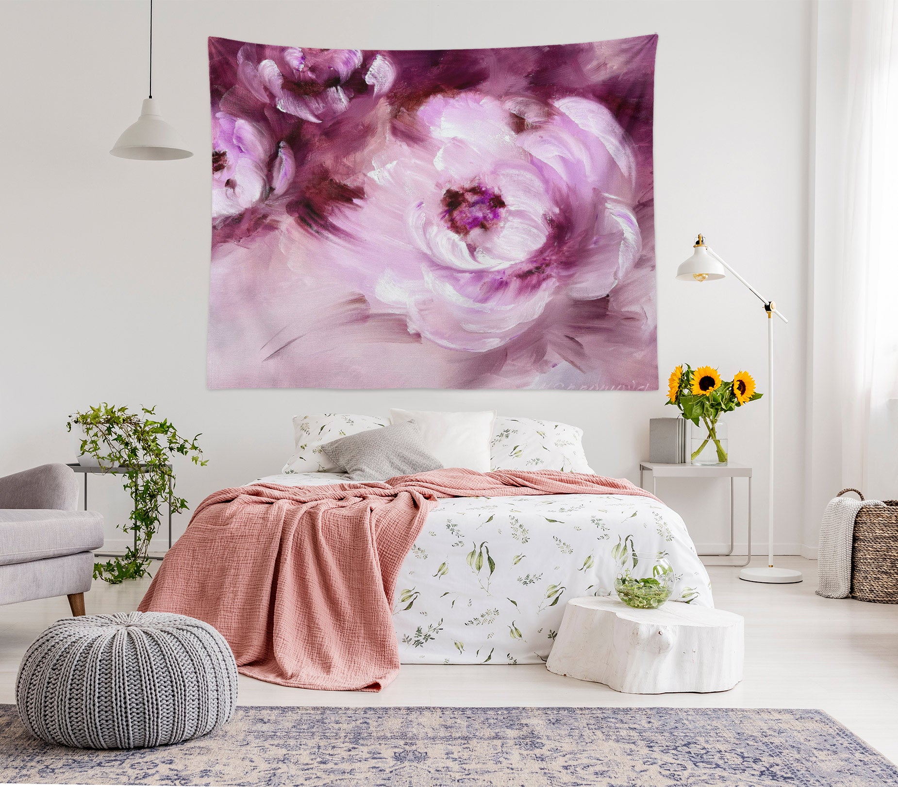 3D Flower Print 3451 Skromova Marina Tapestry Hanging Cloth Hang