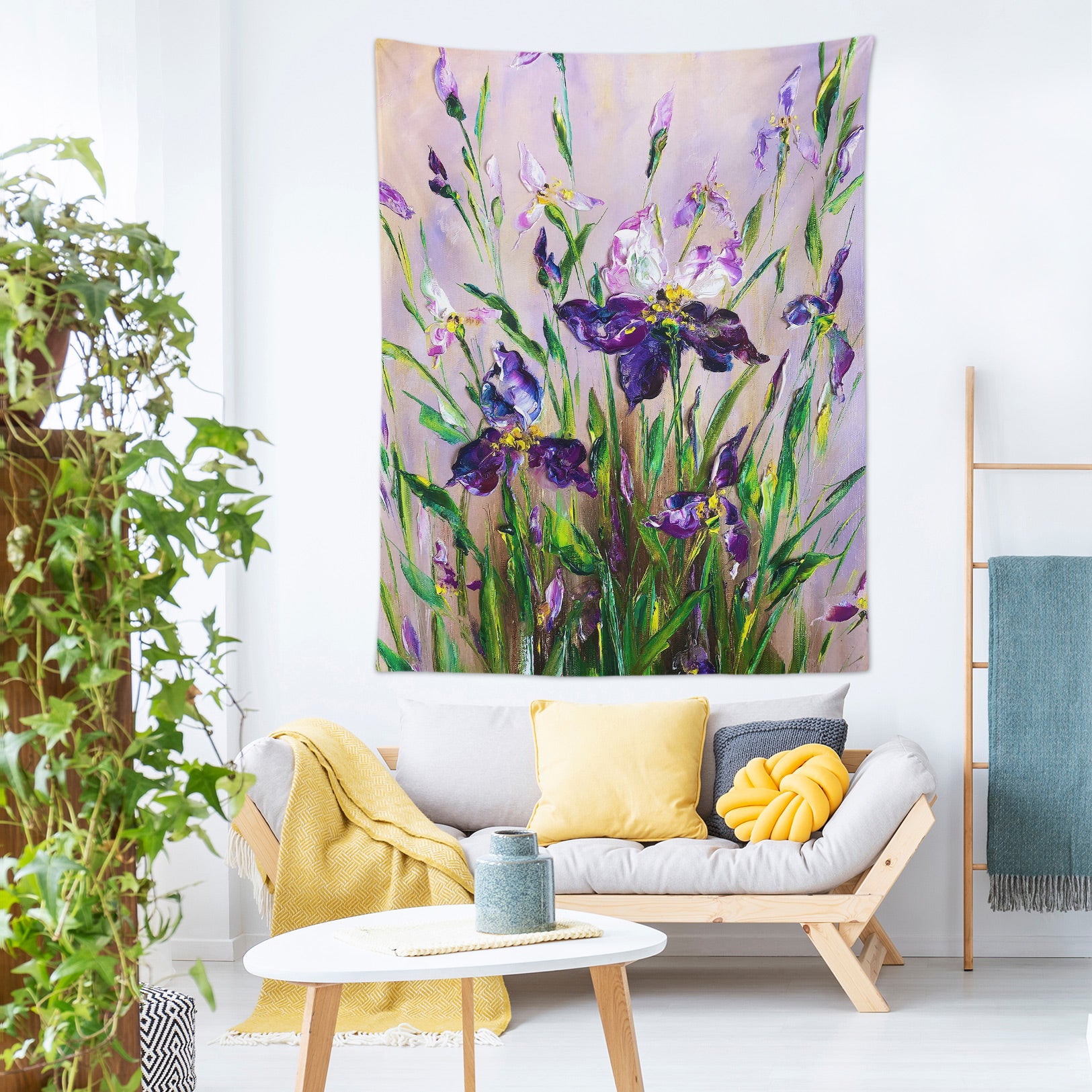 3D Purple Petal 3447 Skromova Marina Tapestry Hanging Cloth Hang