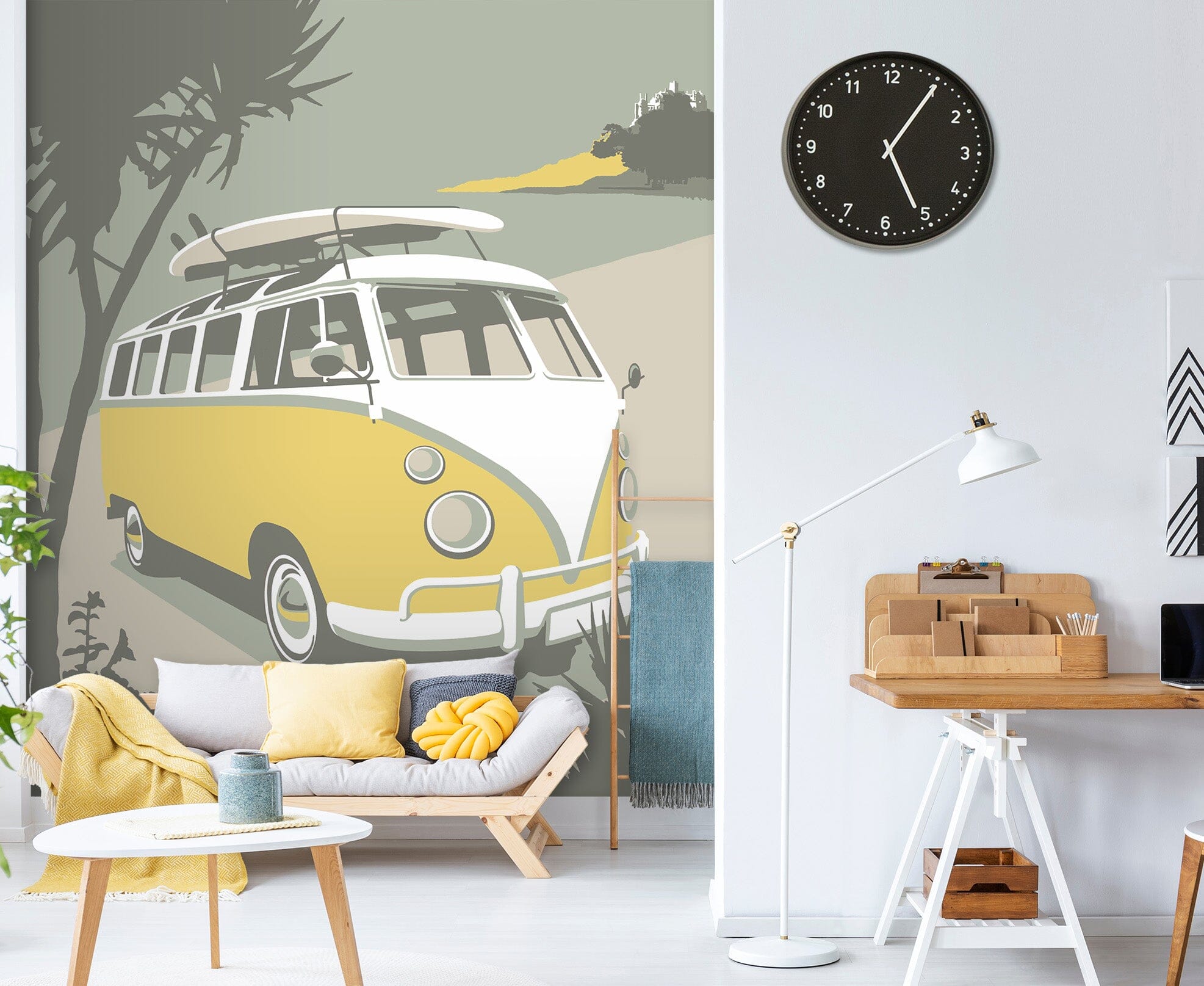 3D Marazion Camper 1025 Steve Read Wall Mural Wall Murals Wallpaper AJ Wallpaper 2 