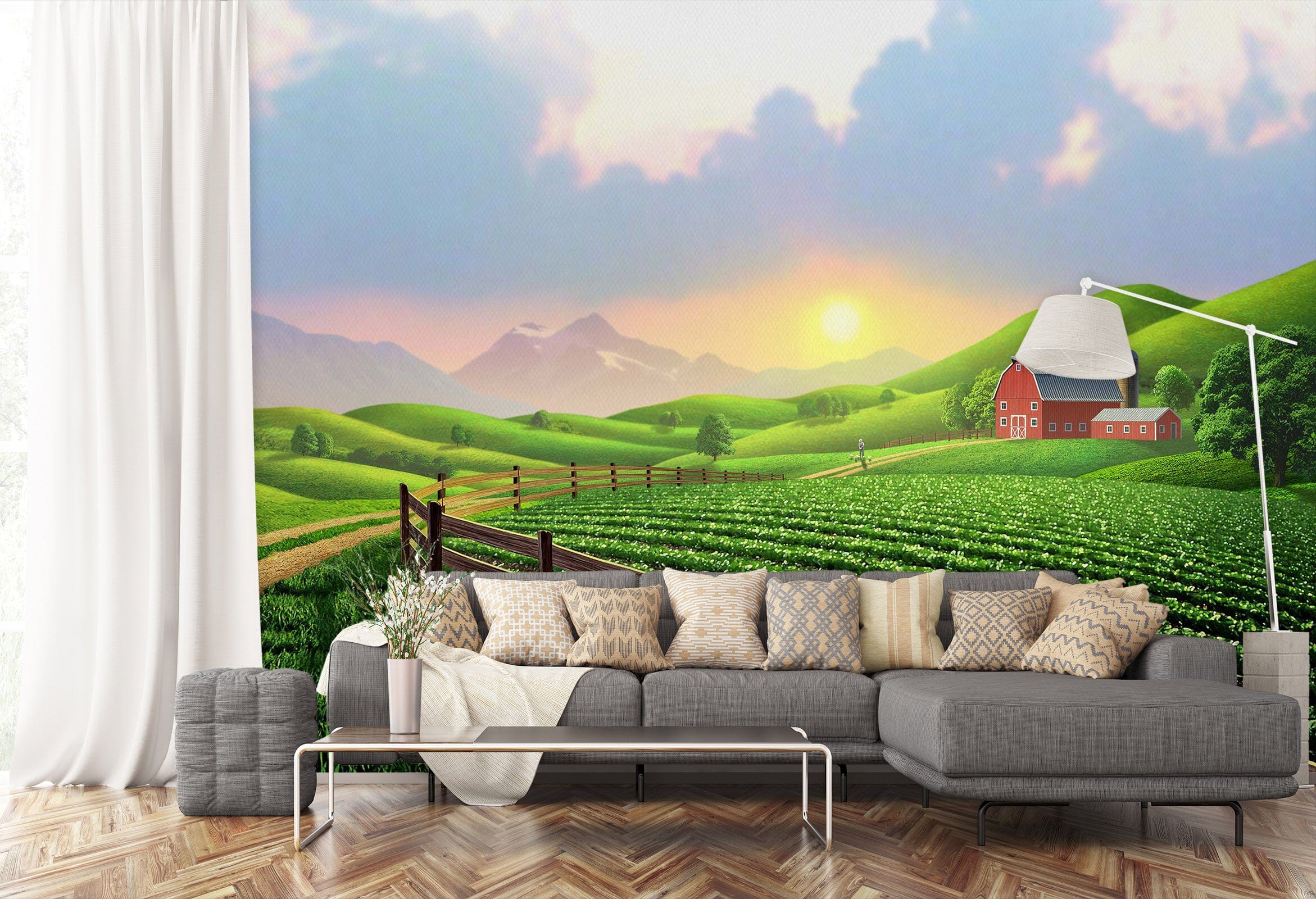 3D Farm 105 Jerry LoFaro Wall Mural Wall Murals Wallpaper AJ Wallpaper 2 