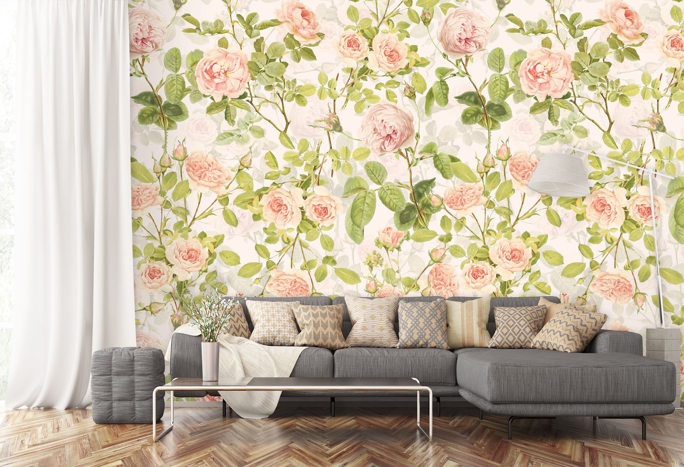 3D Romantic Rose 125 Uta Naumann Wall Mural Wall Murals