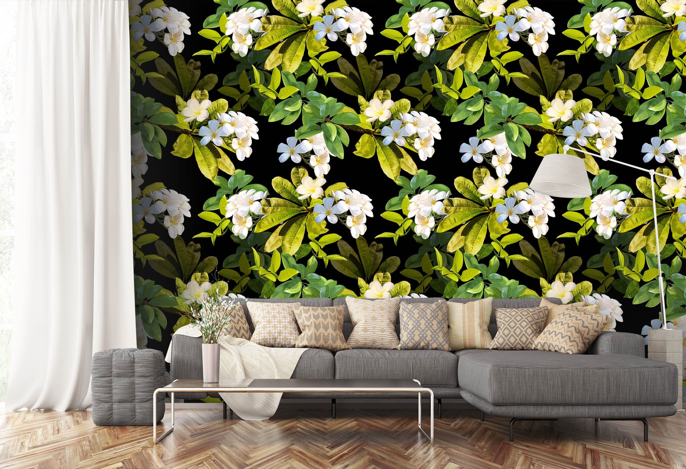 3D Sunny White Flower 06 Wall Murals Wallpaper AJ Wallpaper 2 