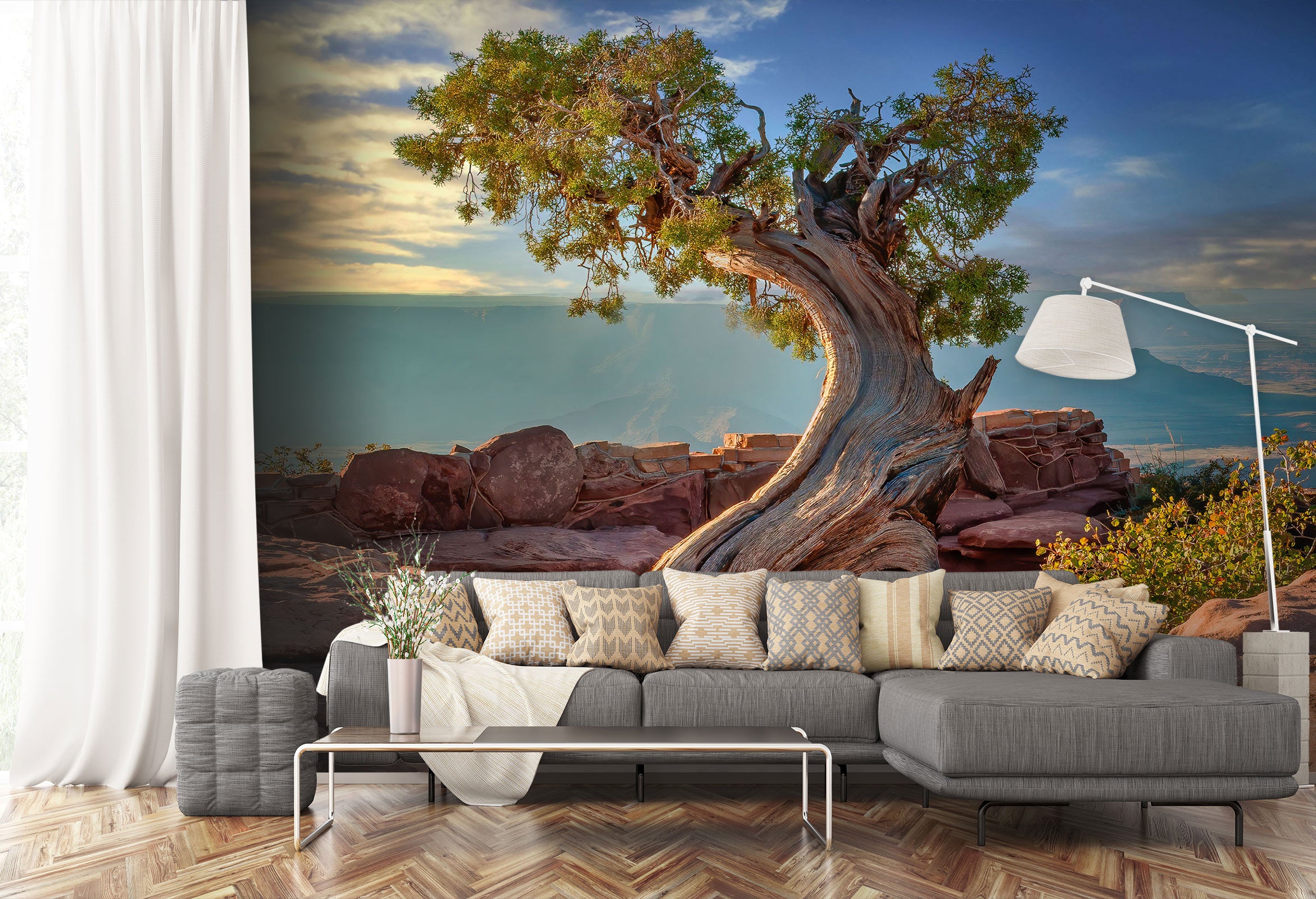 3D Dead Tree Stone 5214 Beth Sheridan Wall Mural Wall Murals