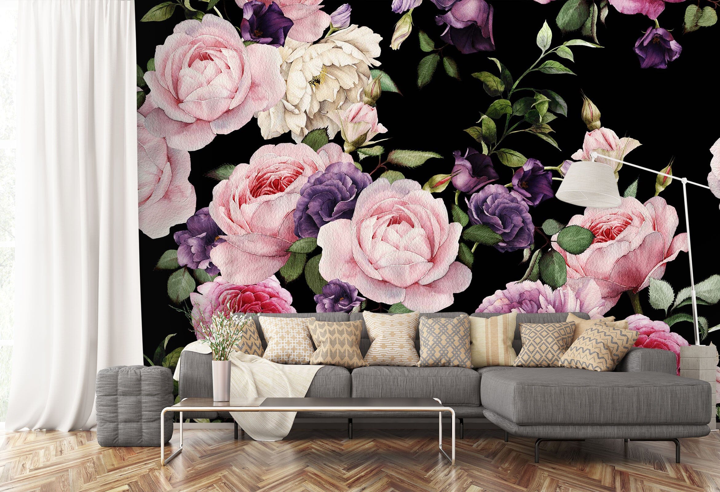 3D Hand Painted Flower 132 Wall Murals Wallpaper AJ Wallpaper 2 