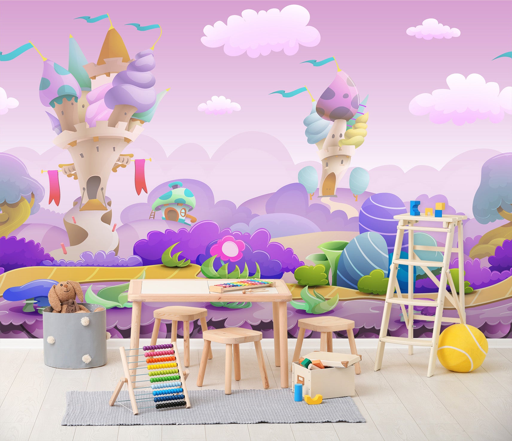 3D Villa Ice Cream 018 Wall Murals Wallpaper AJ Wallpaper 2 