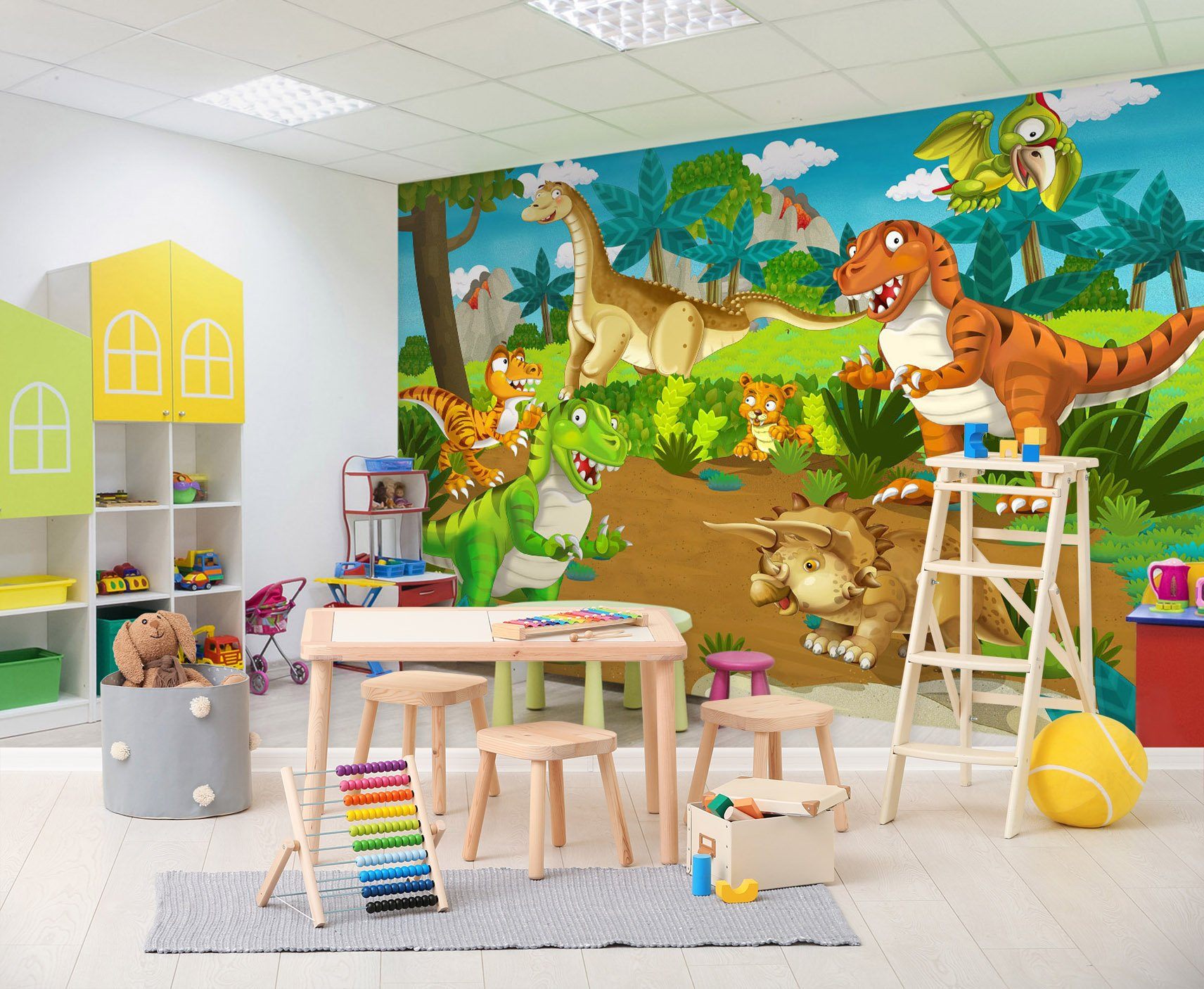 3D Cartoon Dinosa 006 Wall Murals Wallpaper AJ Wallpaper 2 