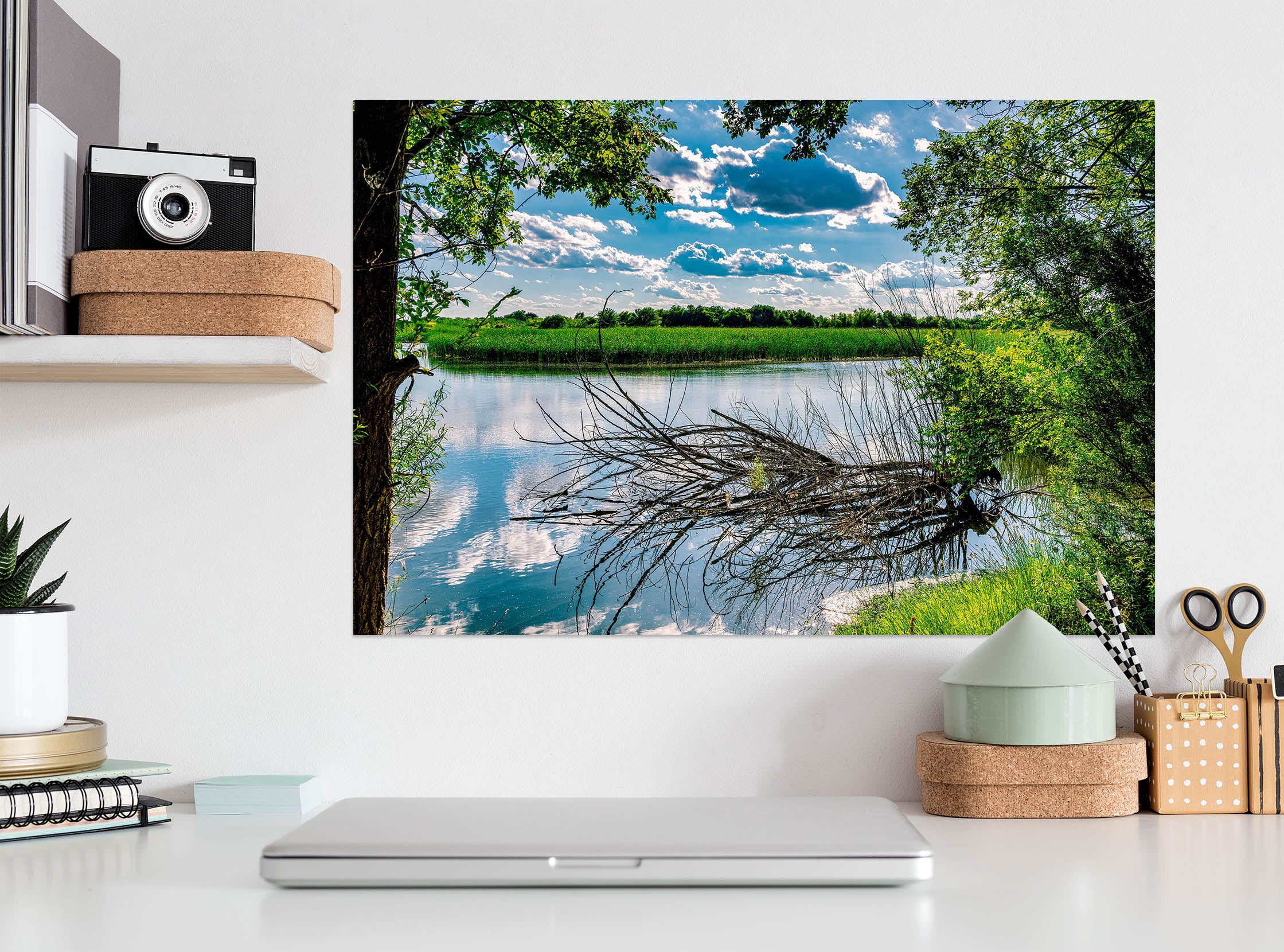 3D Cloud Lake Branches 4028 Beth Sheridan Wall Sticker