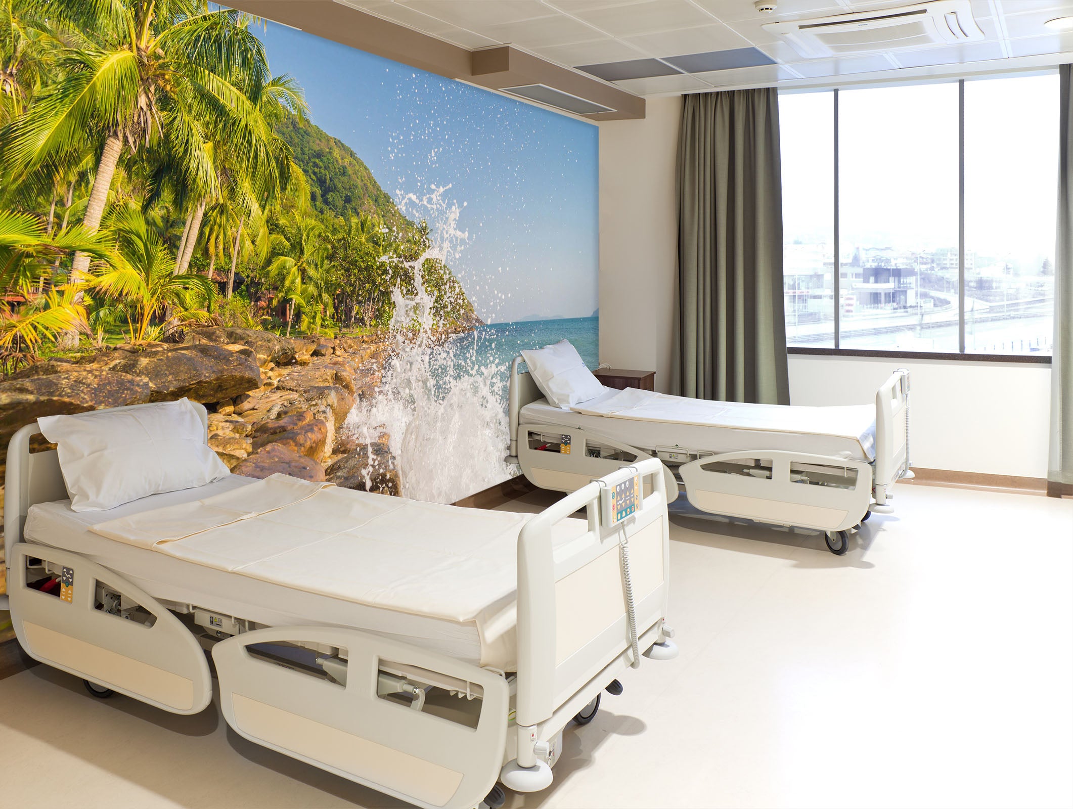 3D Palm Trees 325 Wall Murals