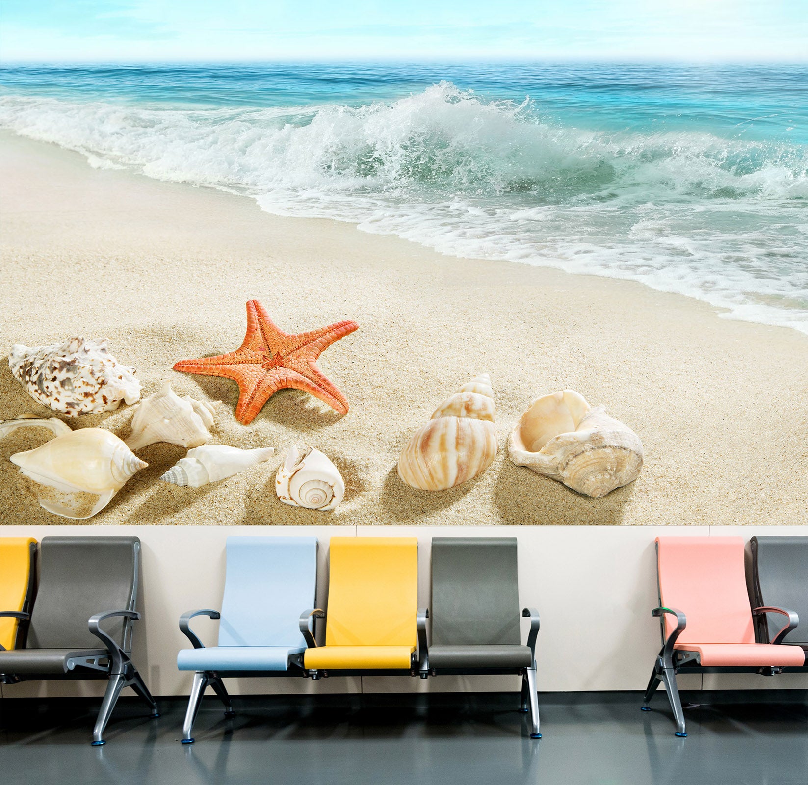 3D Surf Starfish 300 Wall Murals