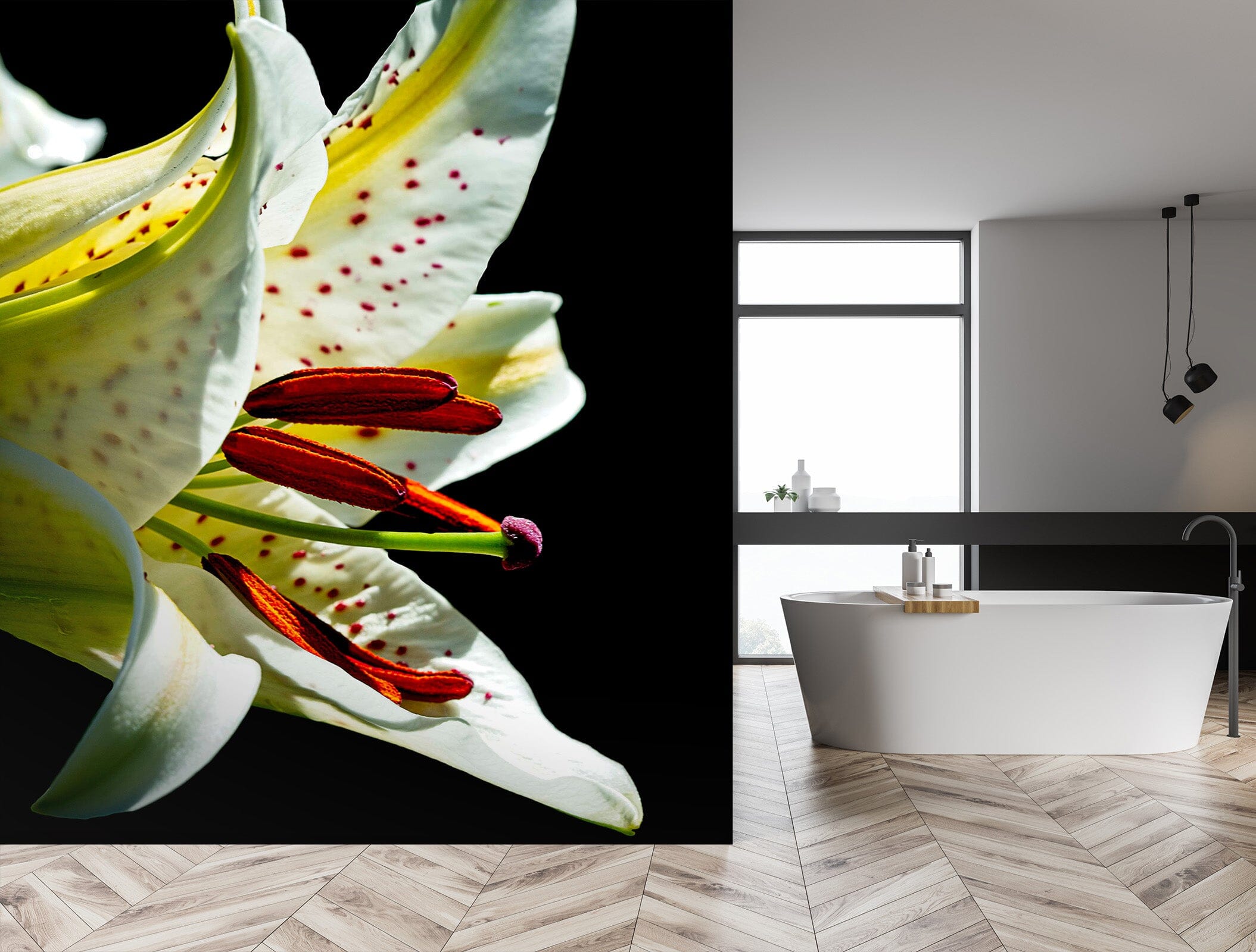 3D Fragrance Lily 1405 Kathy Barefield Wall Mural Wall Murals Wallpaper AJ Wallpaper 2 