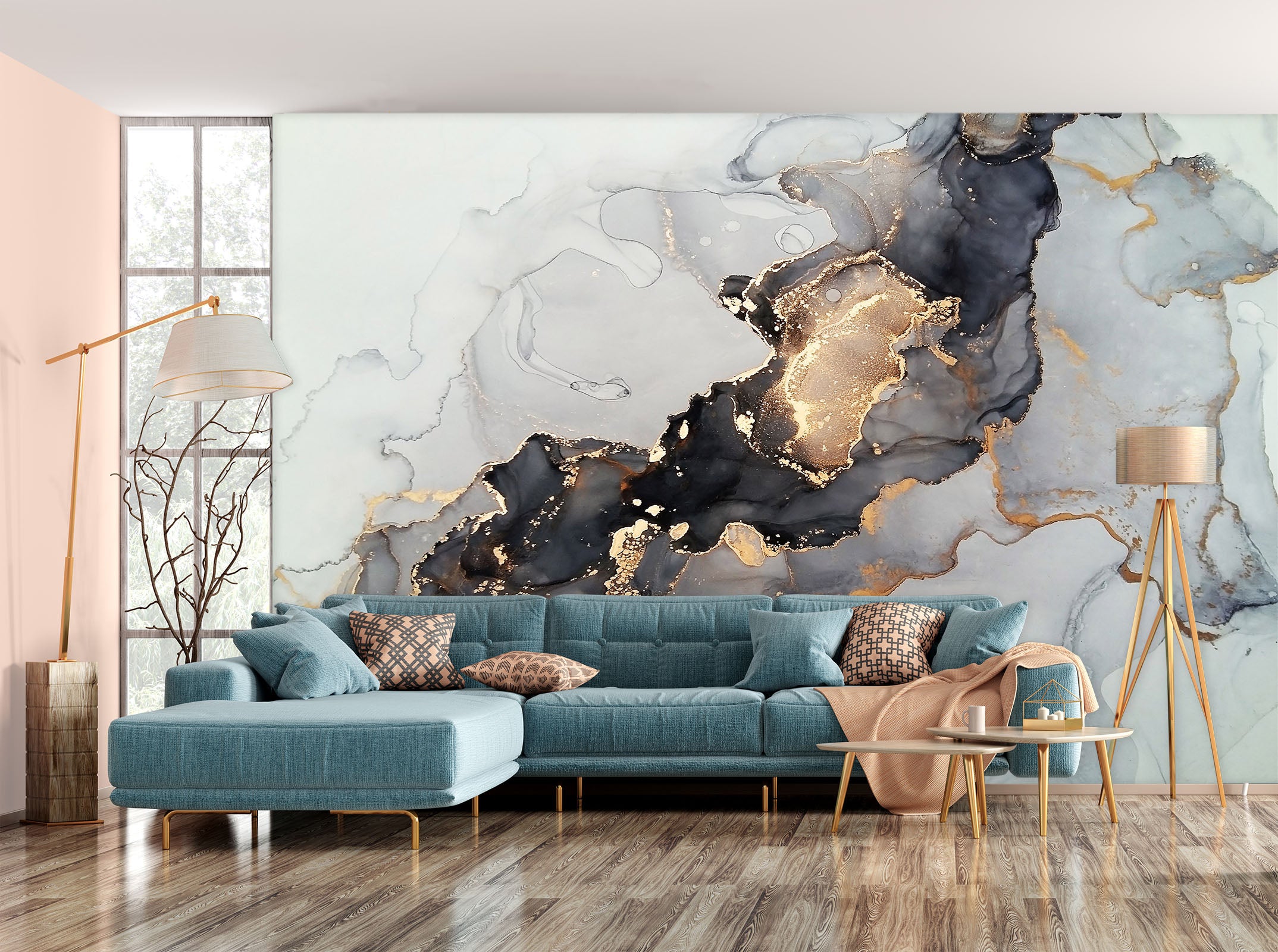 3D Black Painting 1144 Wall Murals