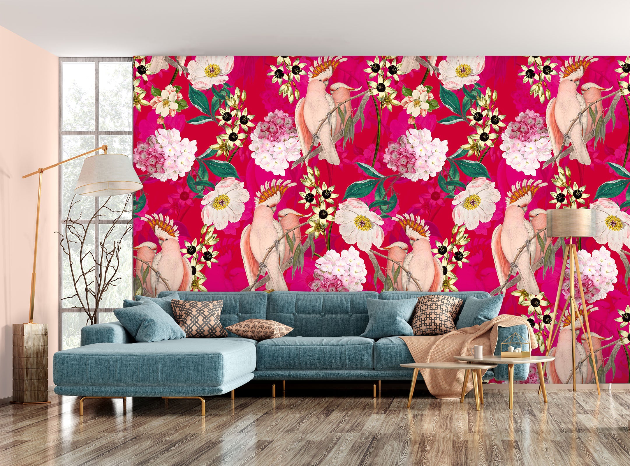 3D Romantic Pink 124 Uta Naumann Wall Mural Wall Murals