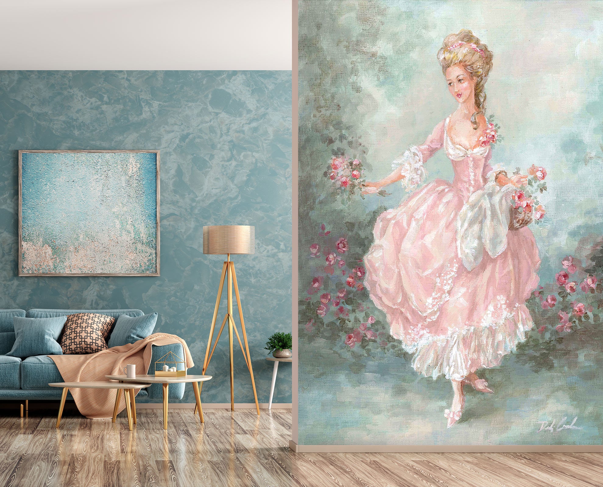 3D Girl Garden 4026 Debi Coules Wall Mural Wall Murals