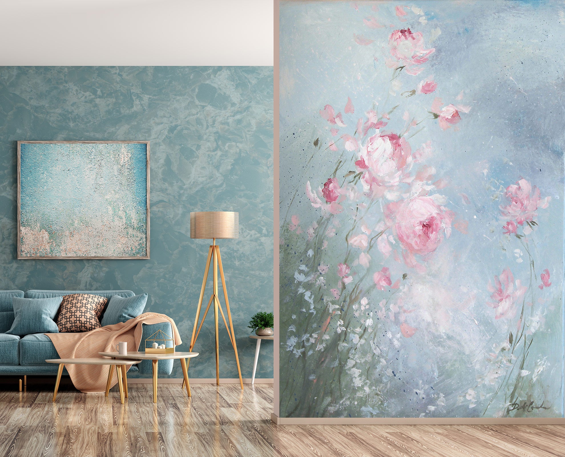 3D Flower Petals 4035 Debi Coules Wall Mural Wall Murals