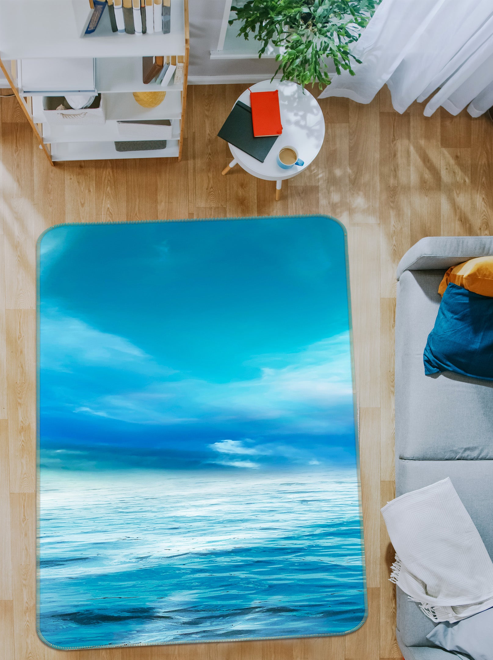 3D Seawater 26065 Non Slip Rug Mat