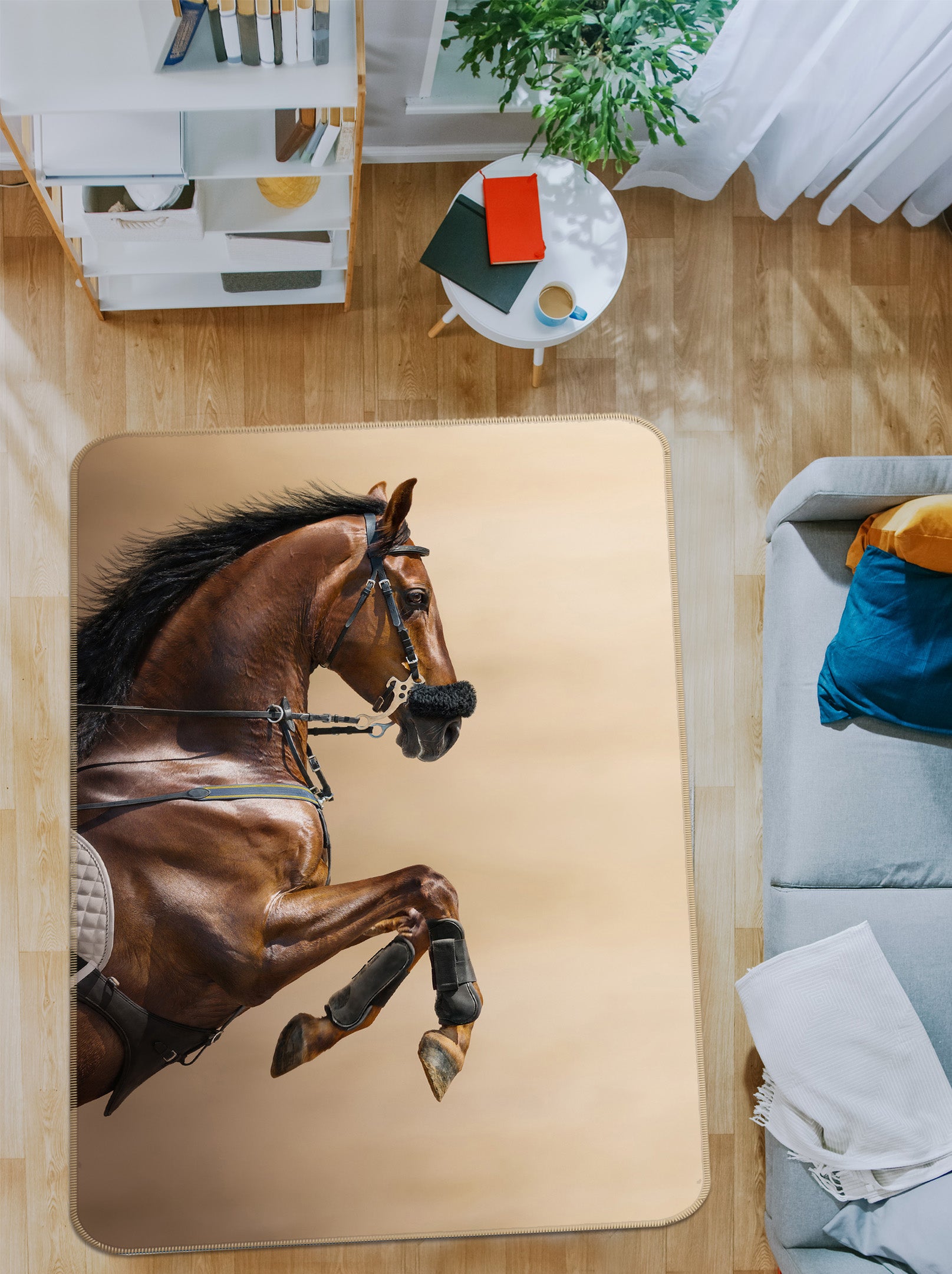 3D Horse 38187 Animal Non Slip Rug Mat