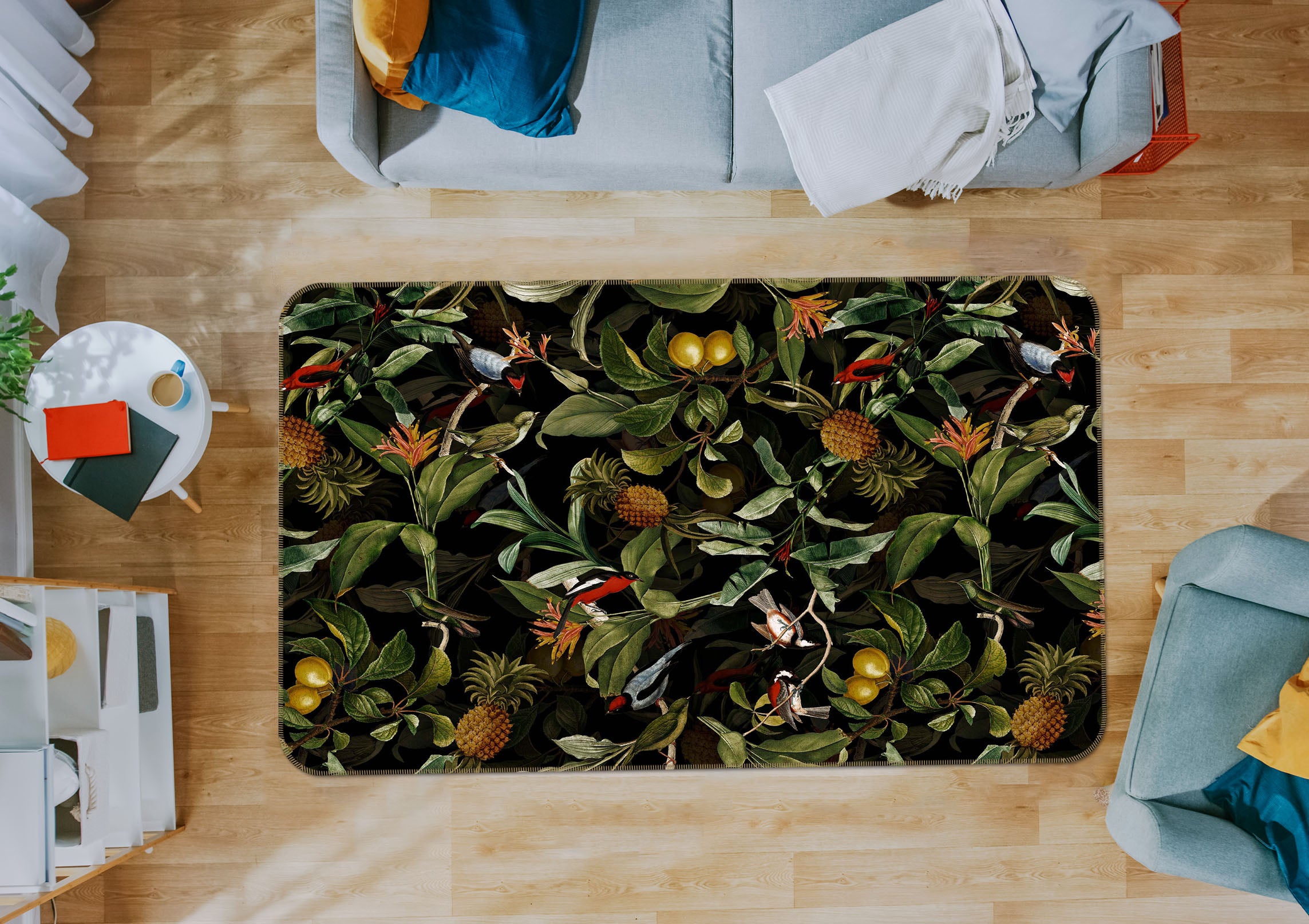 3D Night Orchard 119 Uta Naumann Rug Non Slip Rug Mat