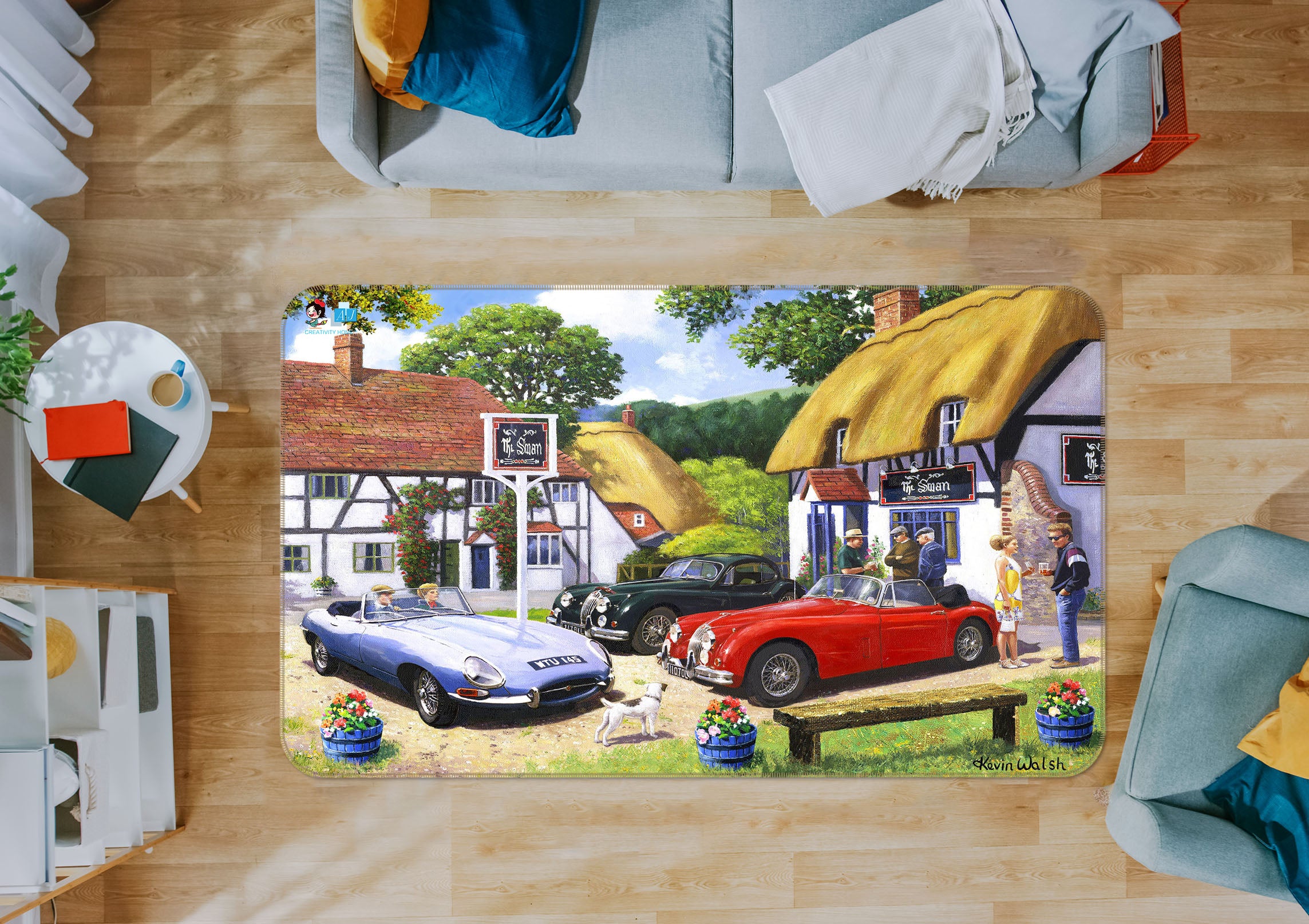 3D Suburban Vehicle 014 Kevin Walsh Rug Non Slip Rug Mat